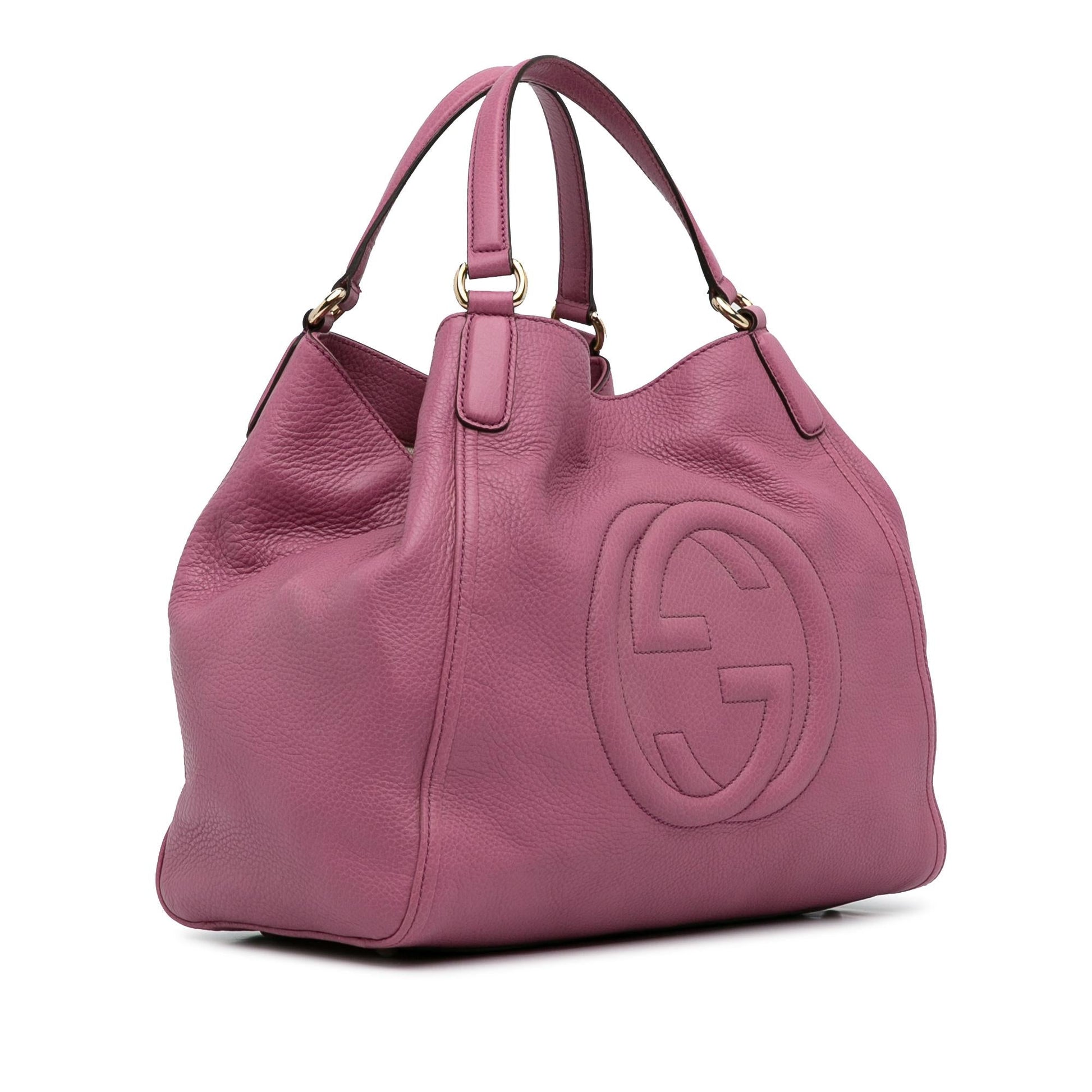 Gucci Soho Cellarius SHG-JmdidT Calf Pink Medium Tote Bag
