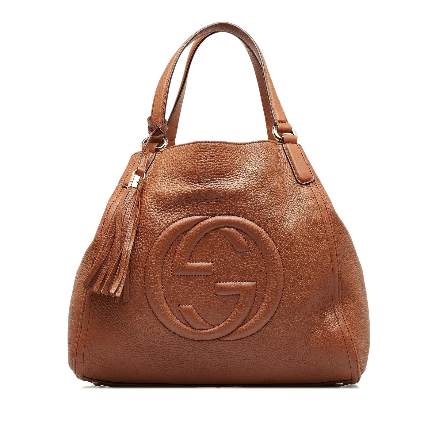 Gucci Soho Cellarius SHG-TjpdZ0 Calf Brown Medium Tote Bag