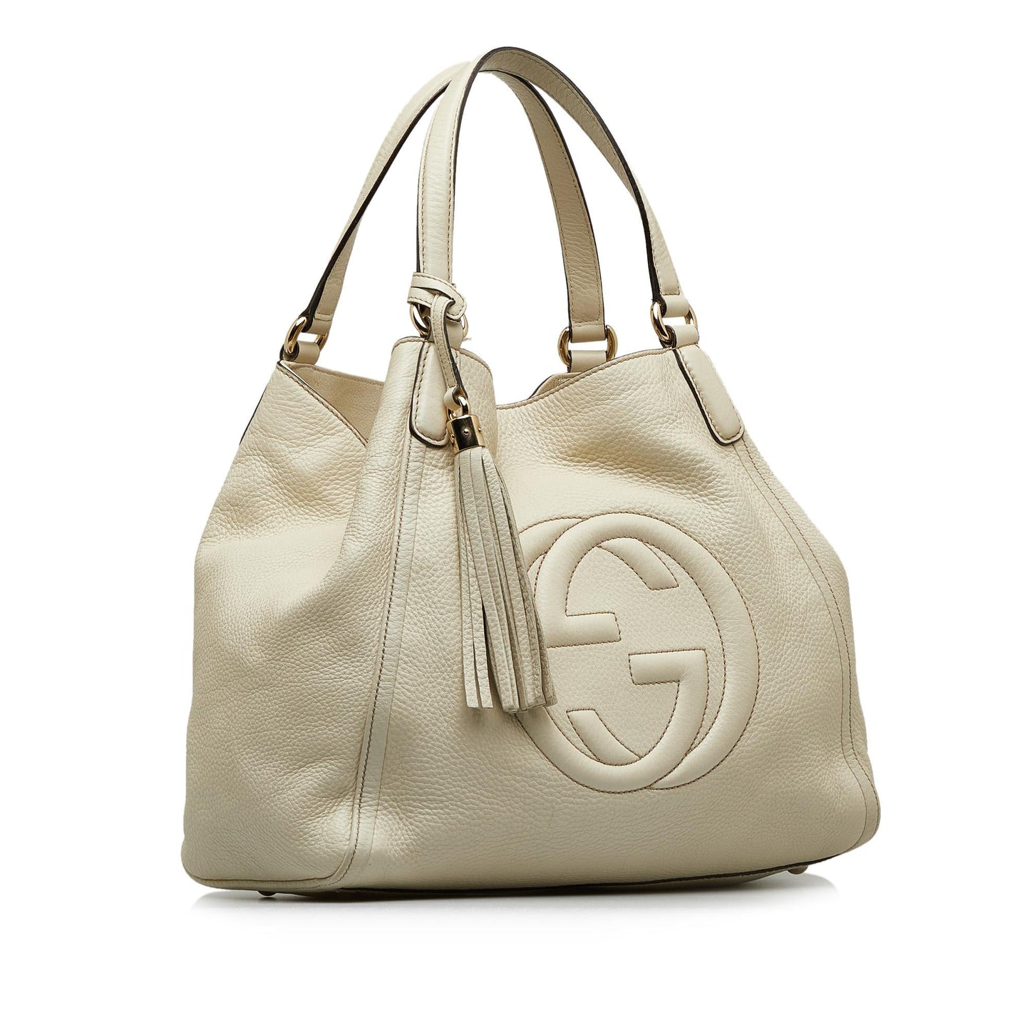 Gucci Soho Cellarius SHG-bLWZdB Calf White Medium Tote Bag