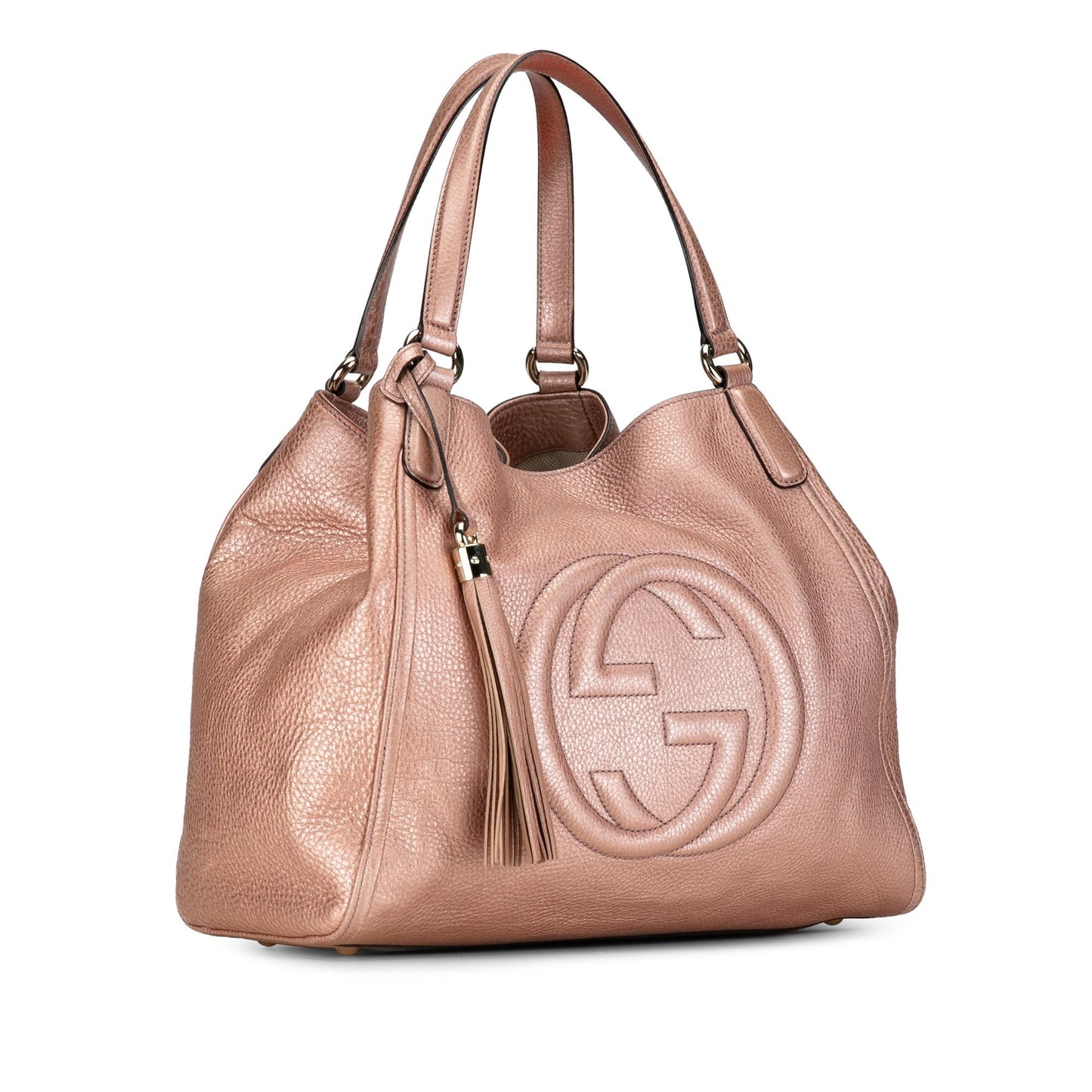 Gucci Soho Cellarius SHG-vUySeD Calf Brown Medium Tote Bag