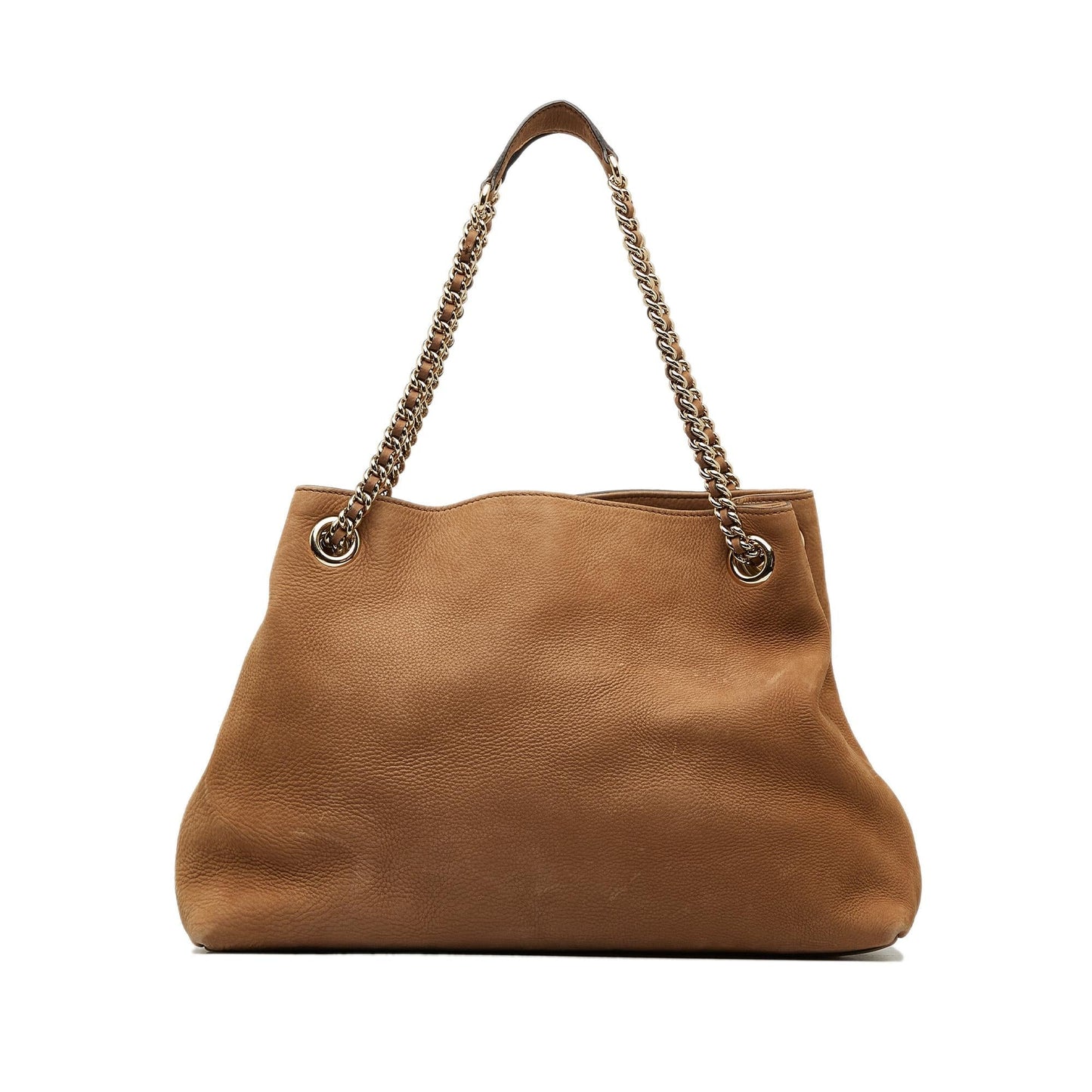 Gucci Soho SHG-Om3yEn Calf Brown Medium Chain Tote Bag