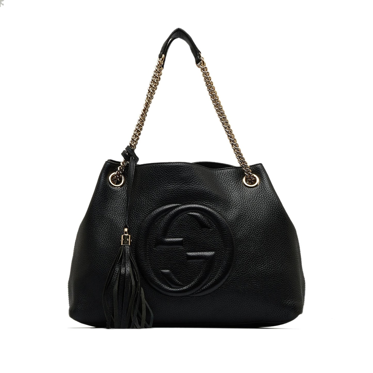 Gucci Soho SHG-vaekVp Calf Black Medium Chain Tote Bag