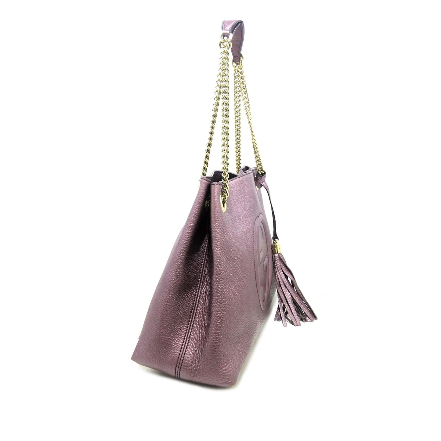 Gucci Soho SHG-Vjavet Calf Medium Chain Tote Bag