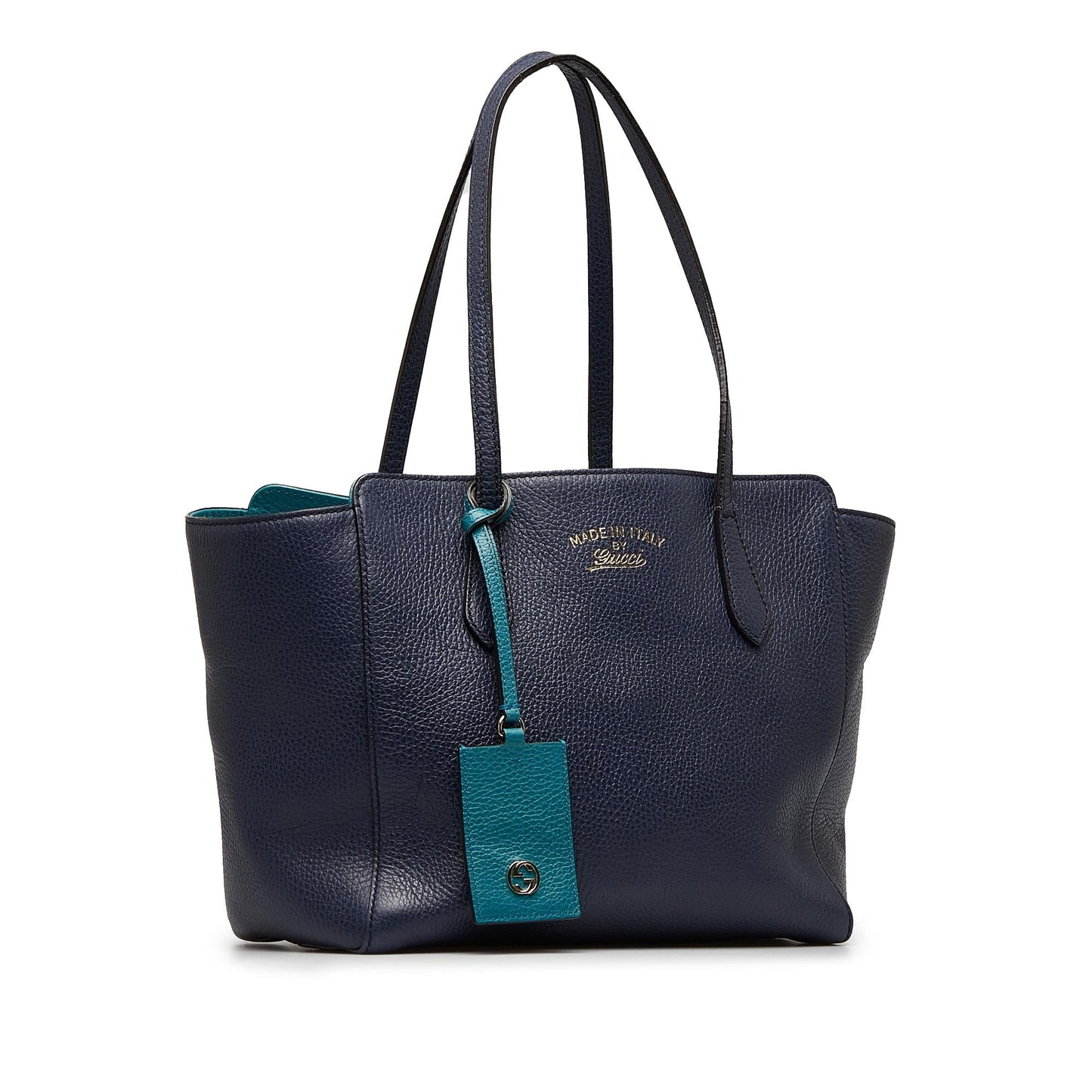 Gucci Swing SHG-eksBHw Calf Blue Medium Tote Bag