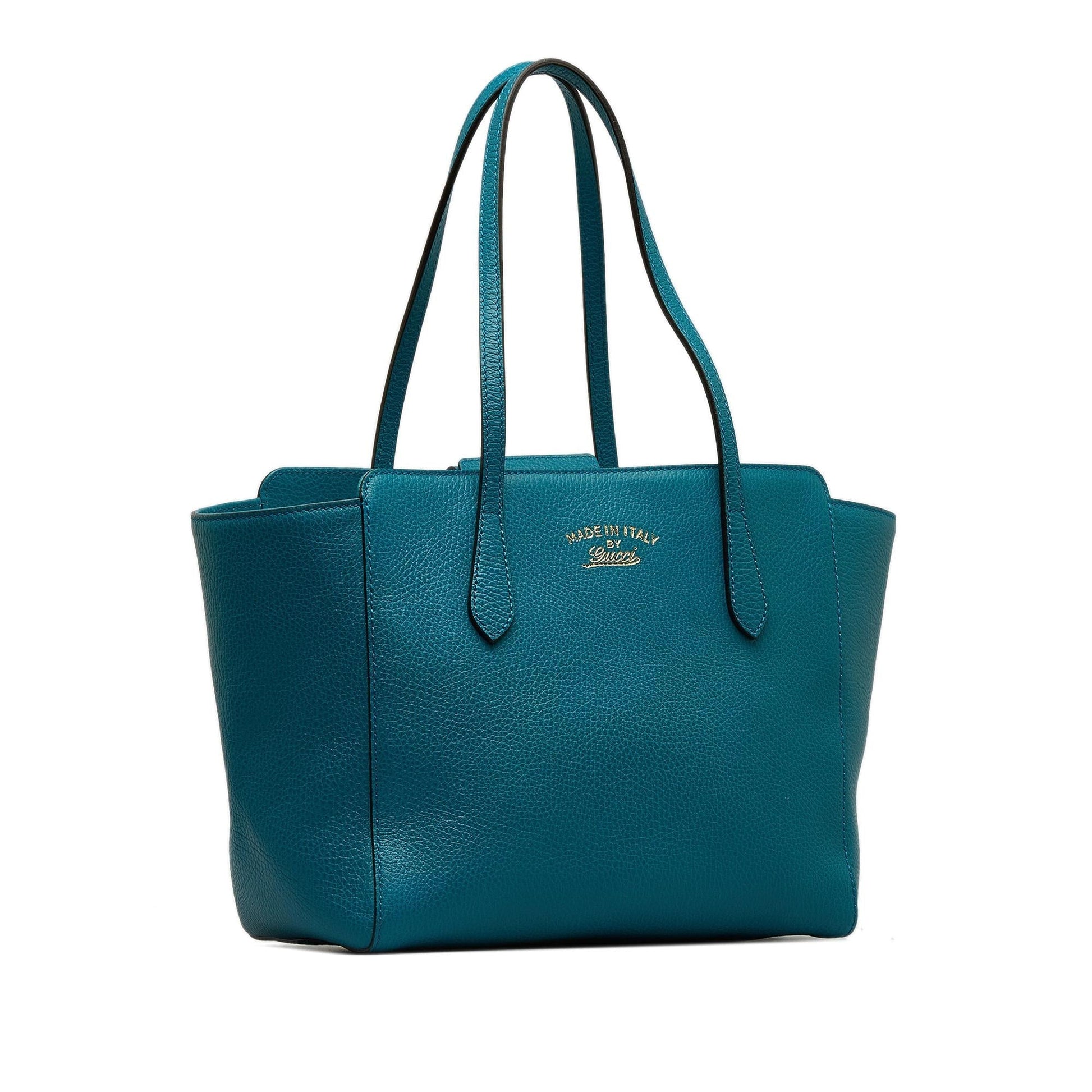 Gucci Swing SHG-aIqmzo Calf Blue Medium Tote Bag