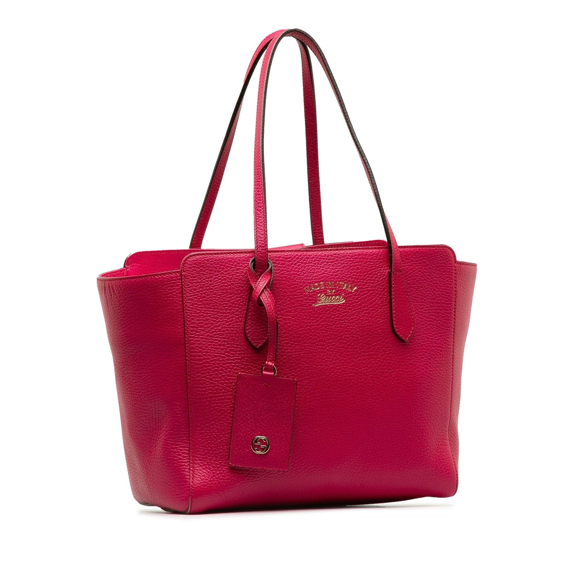 Gucci Swing SHG-9LeNup Calf Pink Medium Tote Bag