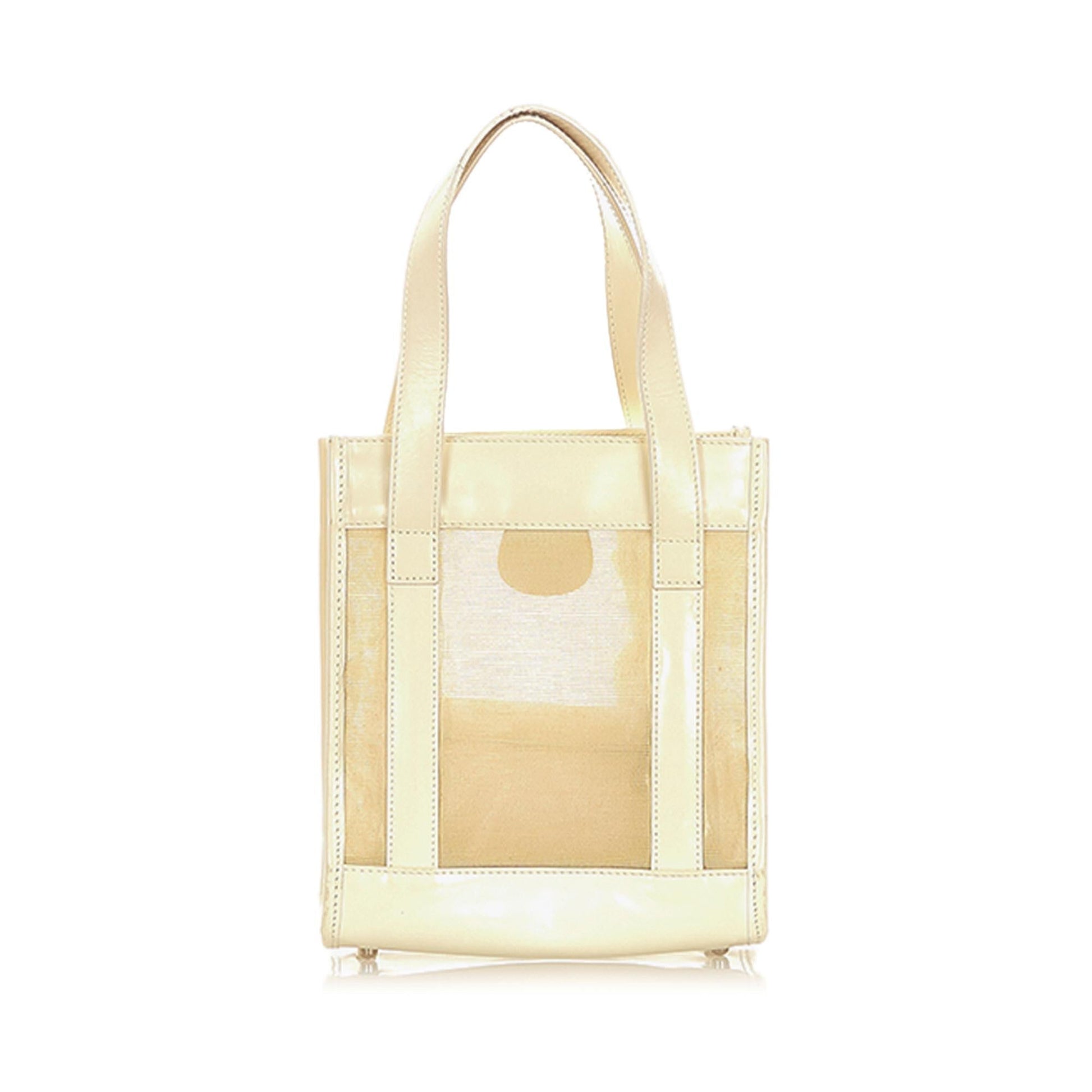 Gucci Mesh SHG White Satchel Bag