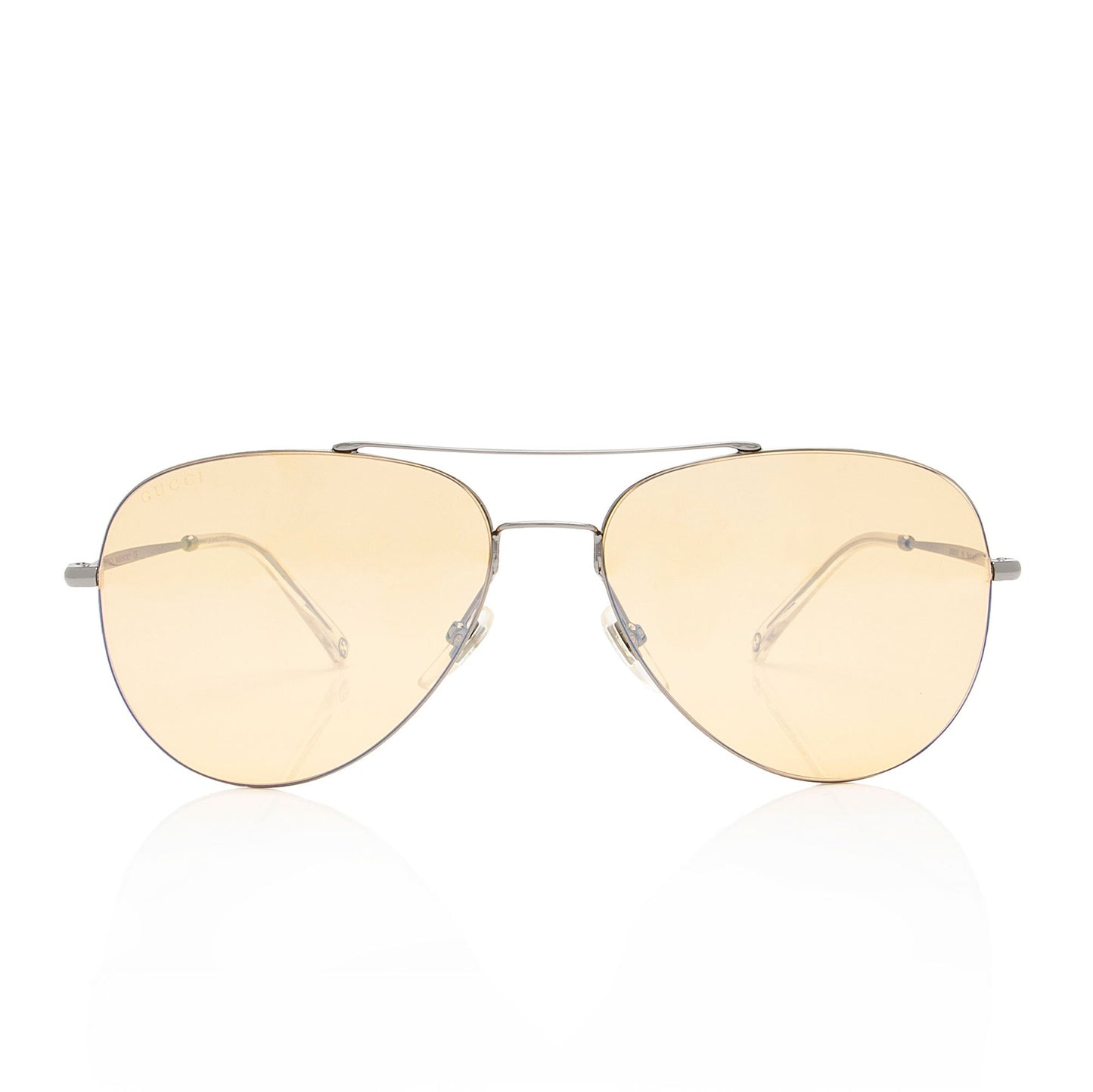 Gucci Aviator Sunglasses SHF-YWwbRr Silver Accessory