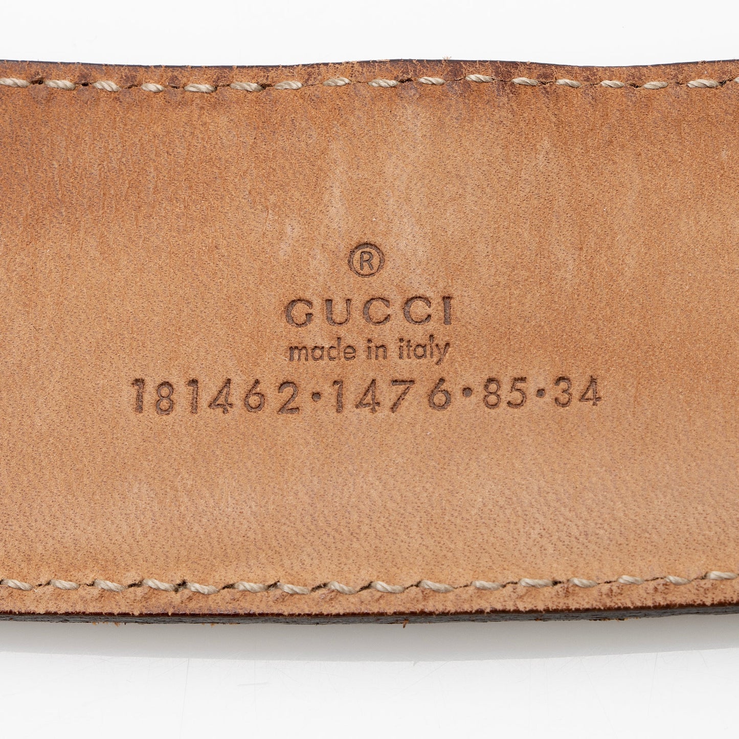 Gucci Metallic Guccissima Belt - Size Leather Gold Accessory