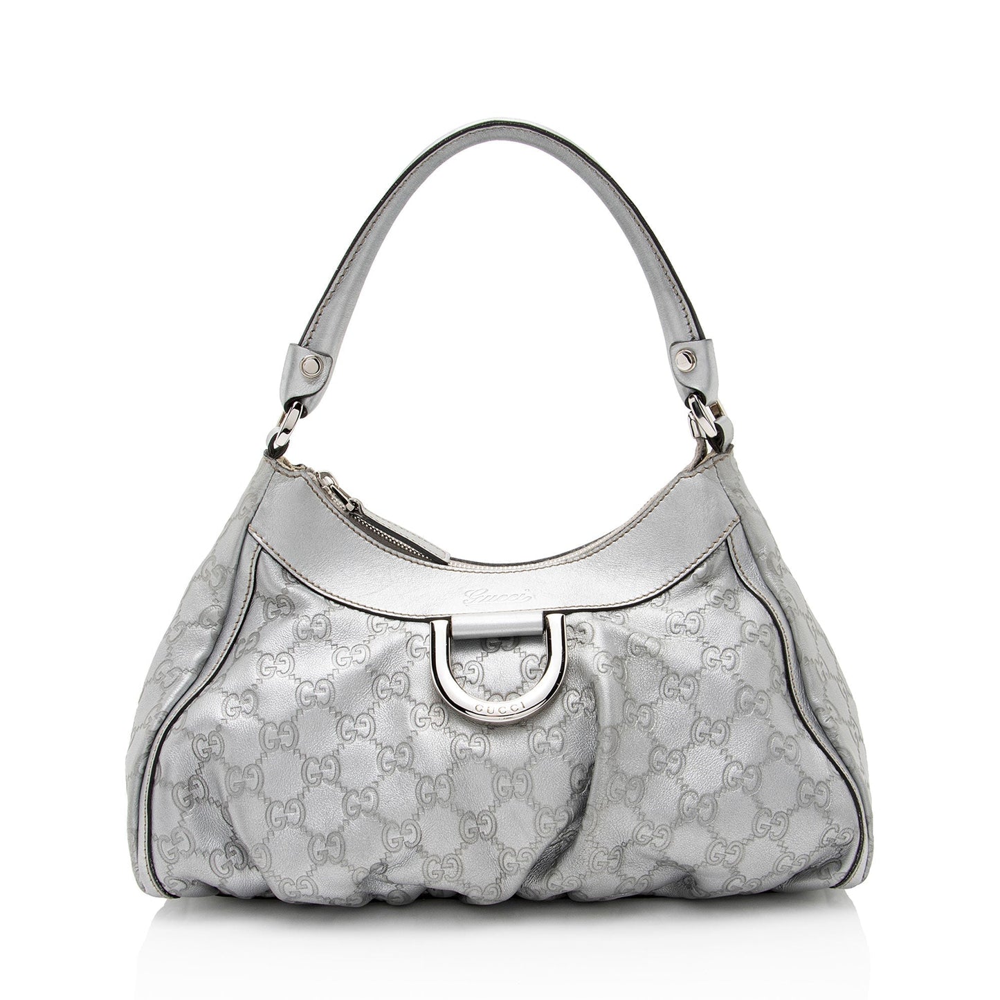 Gucci Metallic ssima Ring Hobo Shf Kwhgdg Leather Small Jewelry