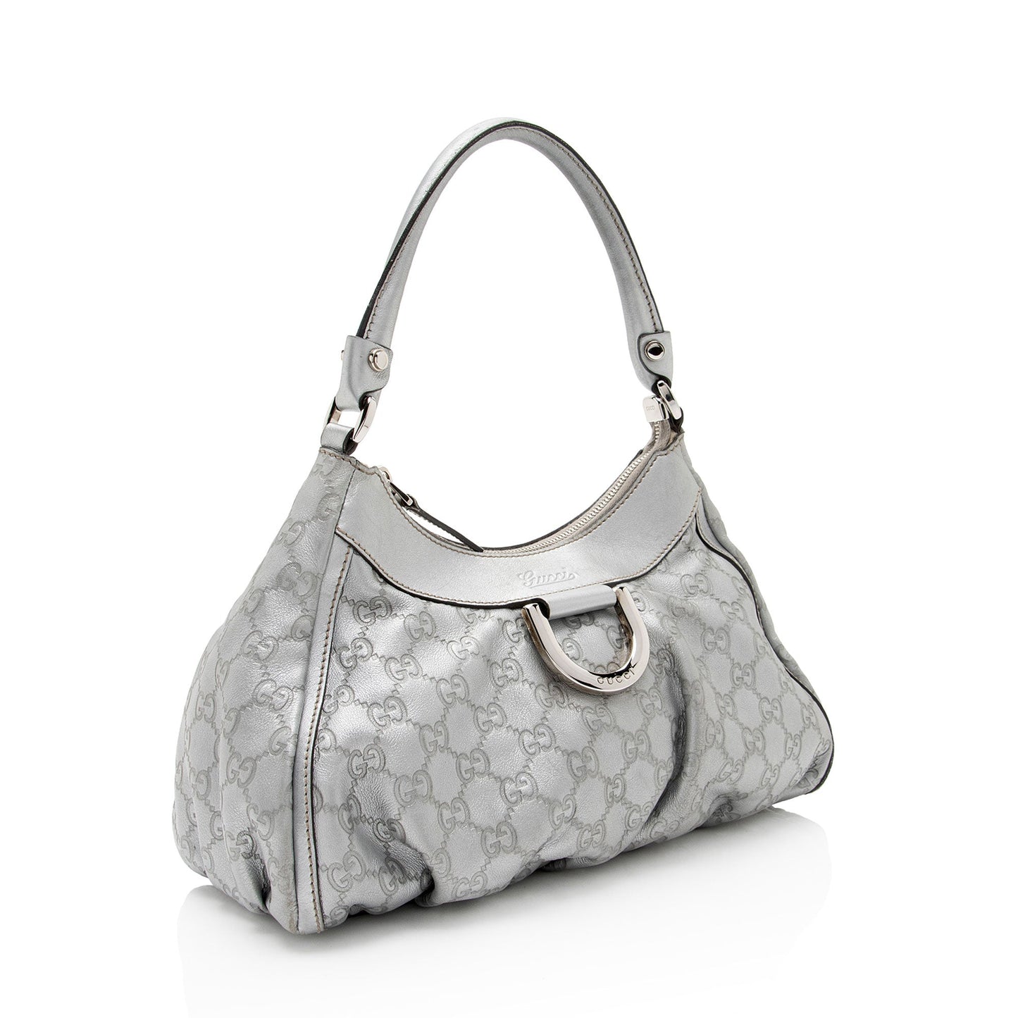 Gucci Metallic ssima Ring Hobo Shf Kwhgdg Leather Small Jewelry