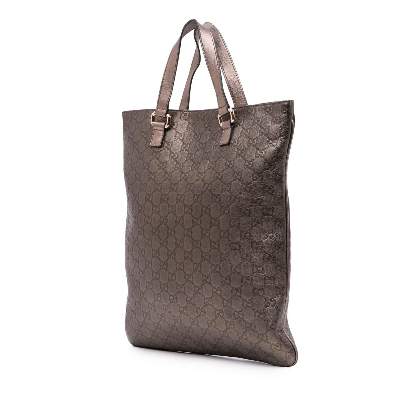 Gucci Metallic Guccissima Calf Brown Tote Bag