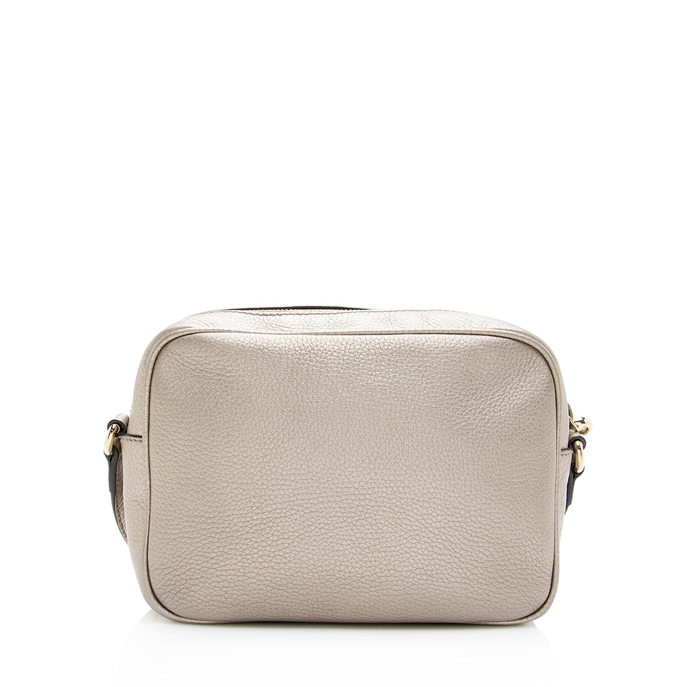 Gucci Metallic Soho Disco SHF Leather Gold Crossbody Bag