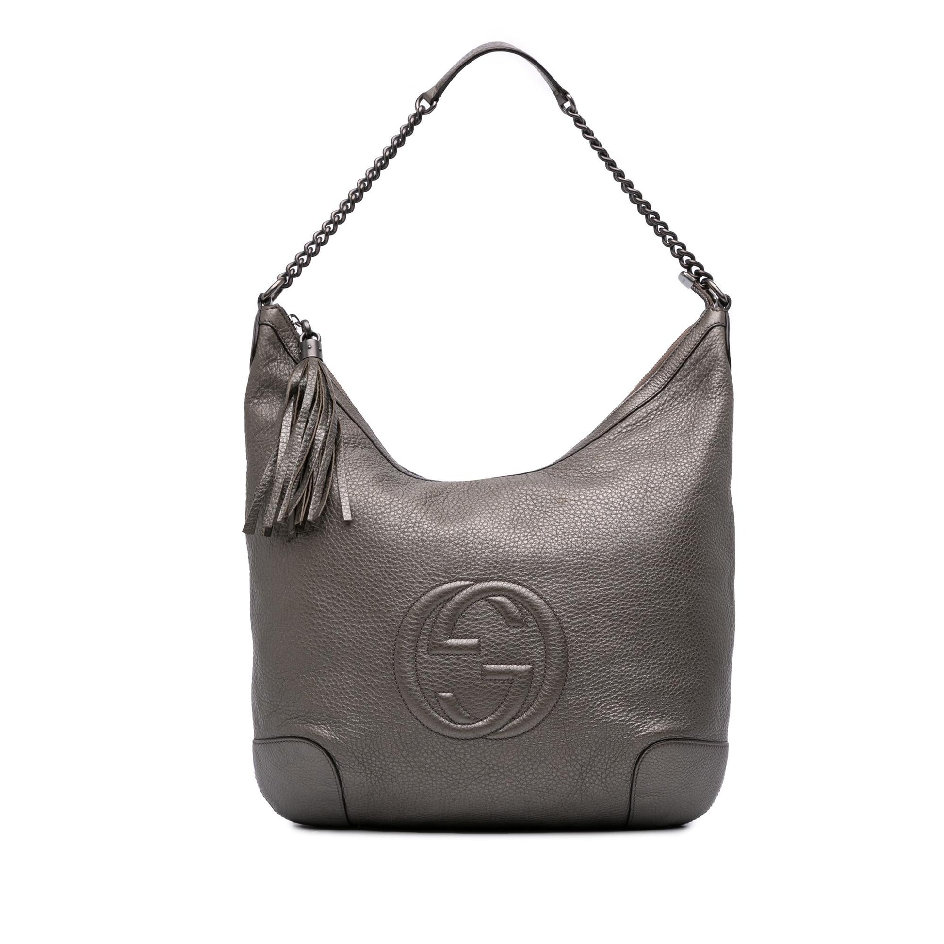 Gucci Metallic Soho Leather Shoulder Bag