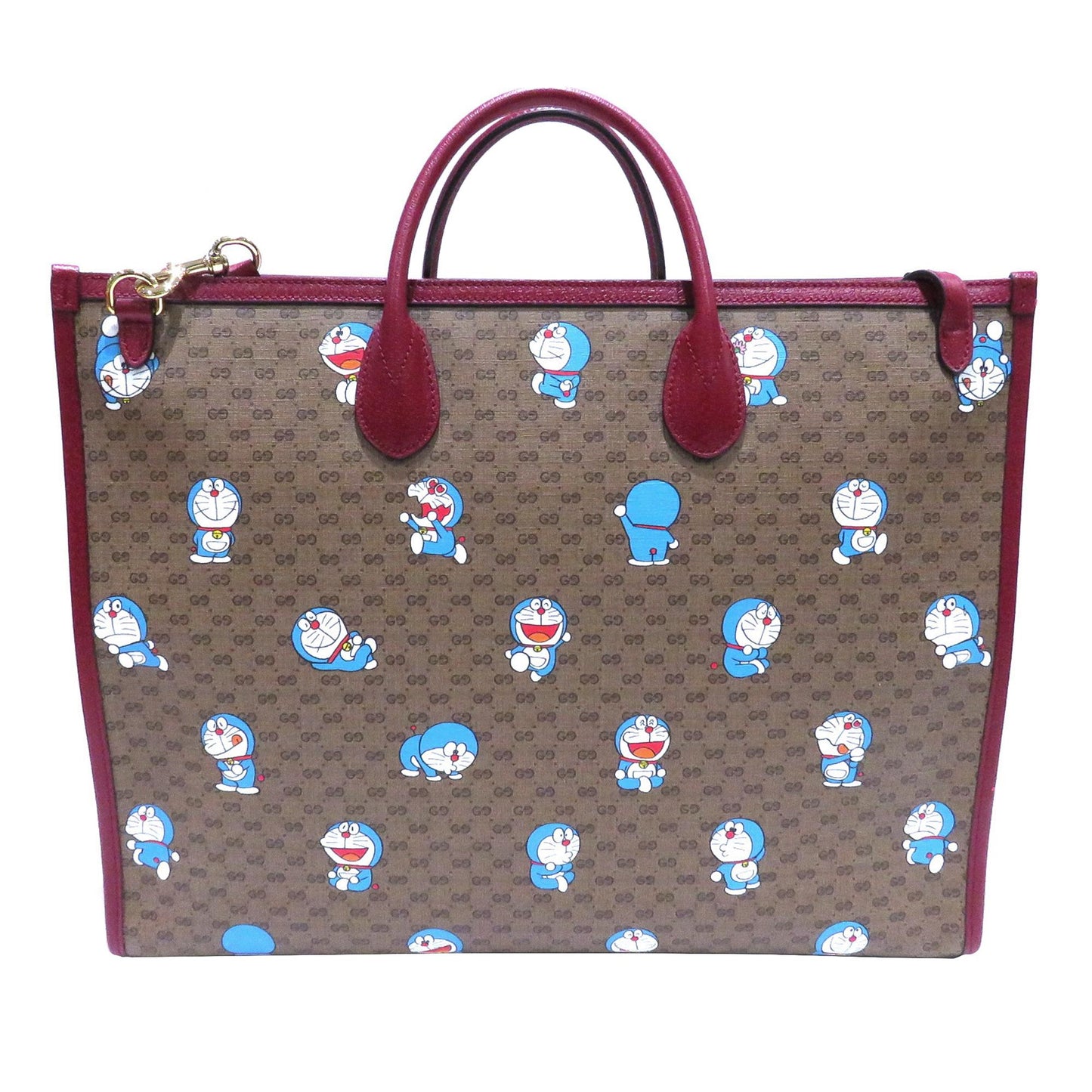 Gucci Micro GG Marmont Doraemon SHG-Rw3LK2 Canvas Brown Satchel Bag