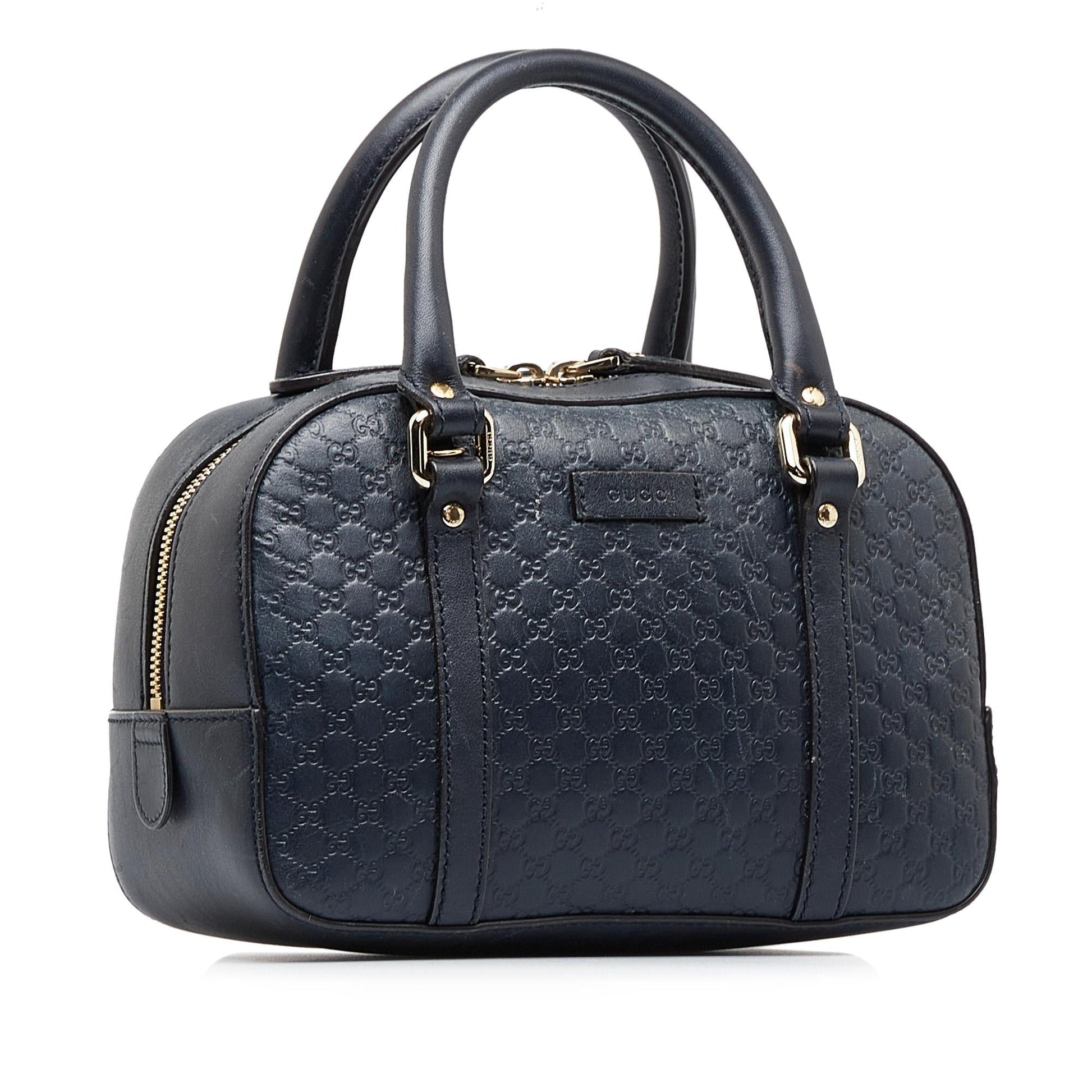 Gucci Microgguccissima SHG-RLbhUP Calf Black Satchel Bag