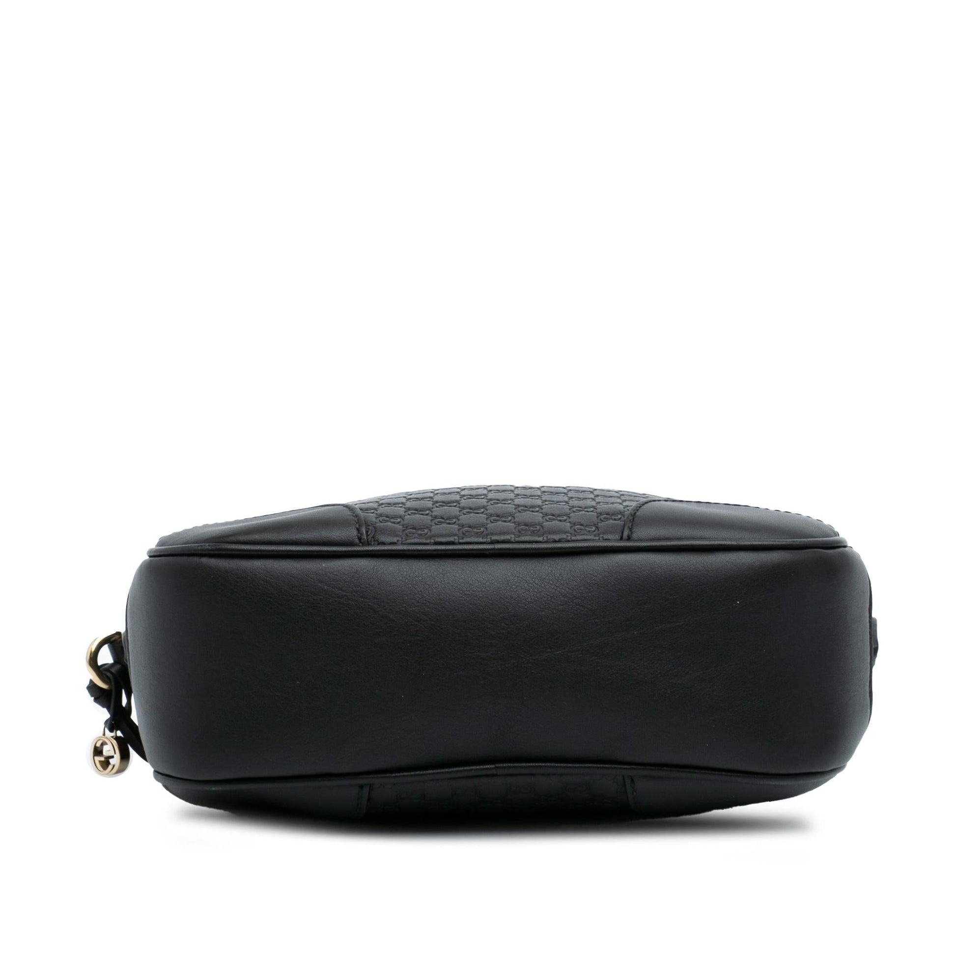 Gucci Microguccissima Bree Calf Black Crossbody Bag Crossbody 1