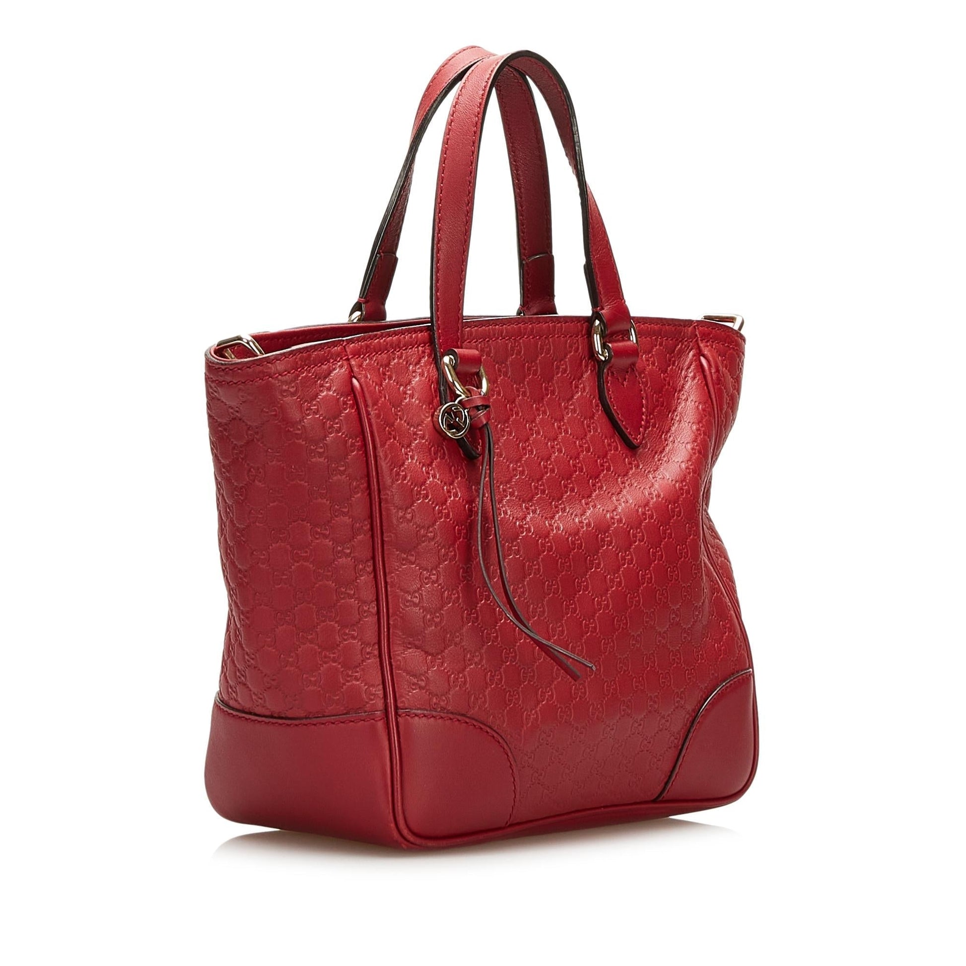 Gucci Microguccissima Bree SHG Leather Calf Red Satchel Bag