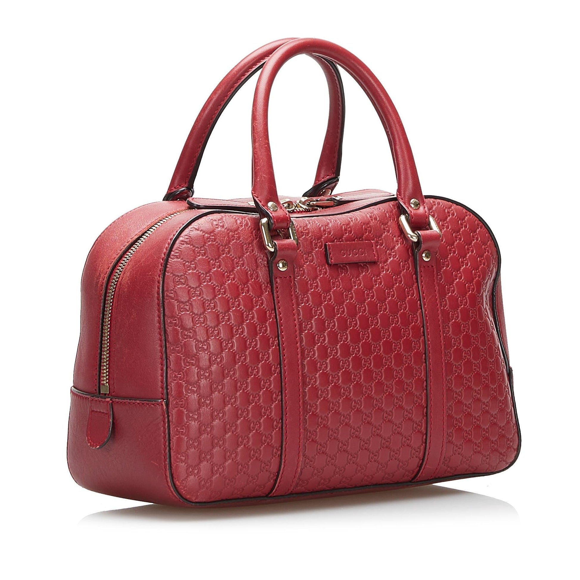 Gucci Microguccissima Bree SHG-vBAMHW Calf Red Satchel Bag