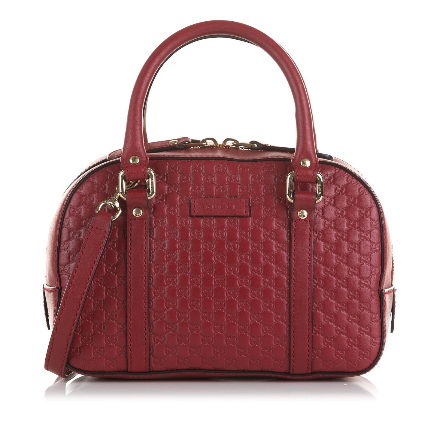 Gucci Microguccissima Bree SHG-I5YY28 Calf Red Satchel Bag