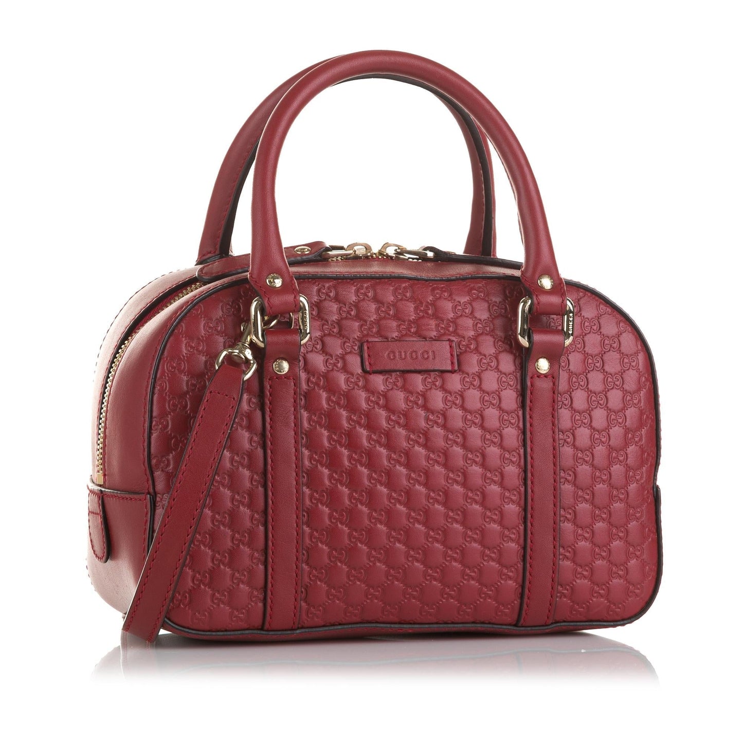 Gucci Microguccissima Bree SHG-I5YY28 Calf Red Satchel Bag