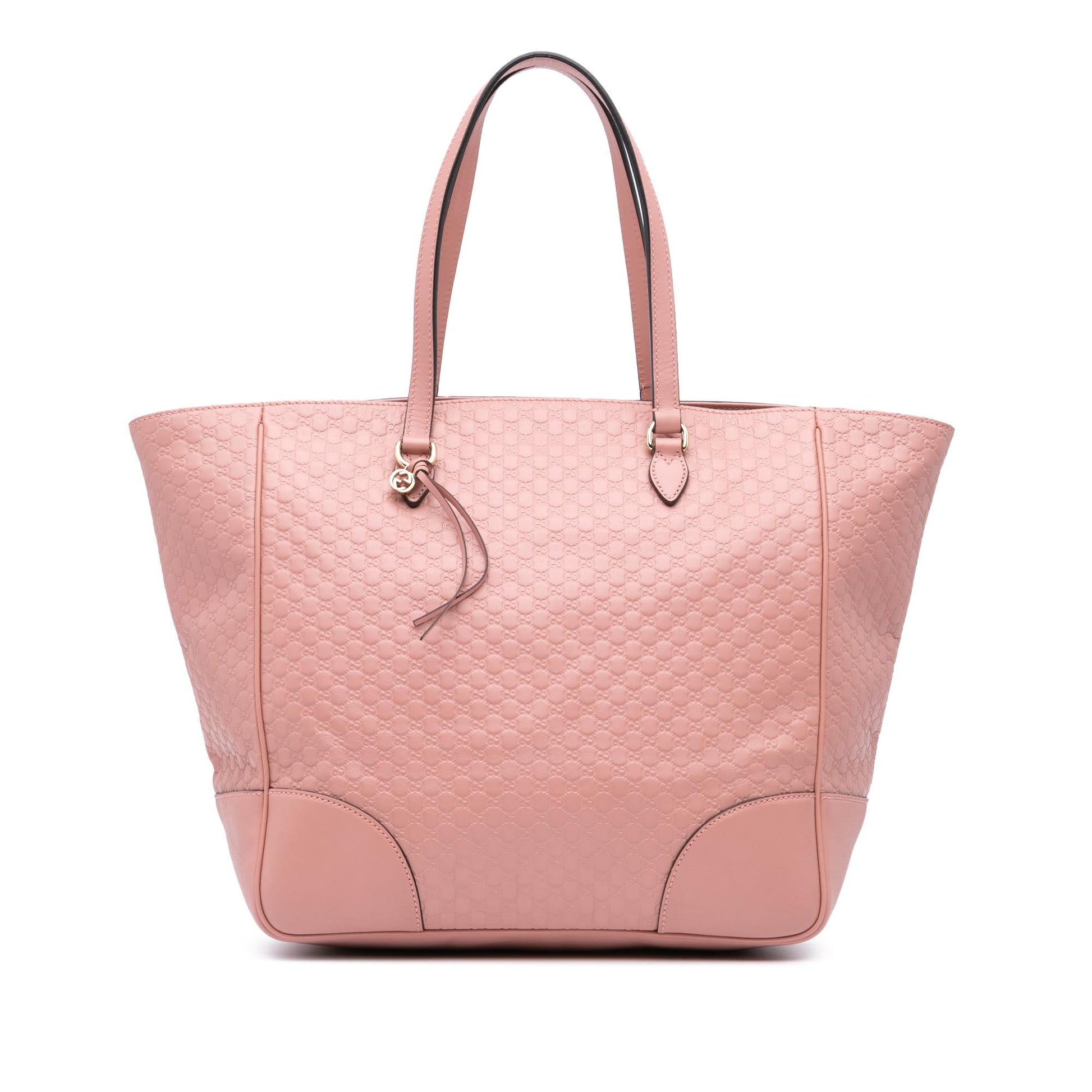 Gucci Microguccissima Bree Calf Pink Tote Bag