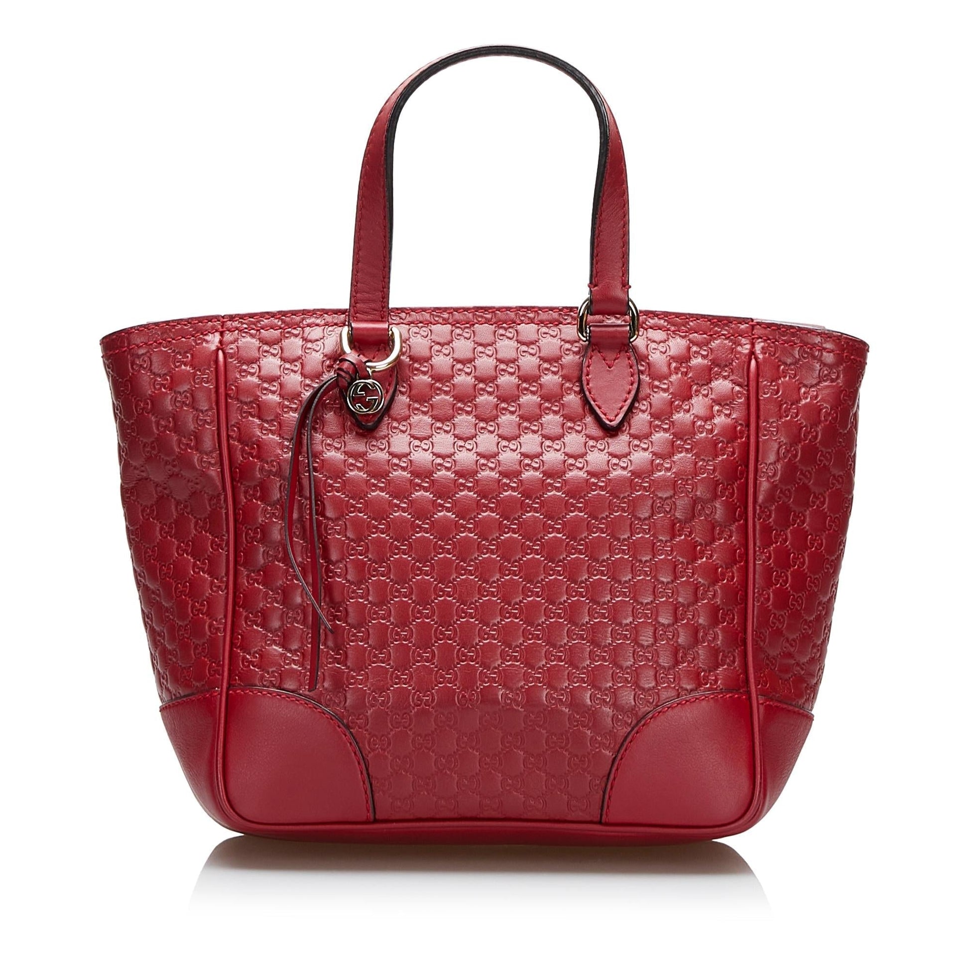 Gucci Microguccissima Bree SHG-0cLZlO Calf Red Satchel Bag
