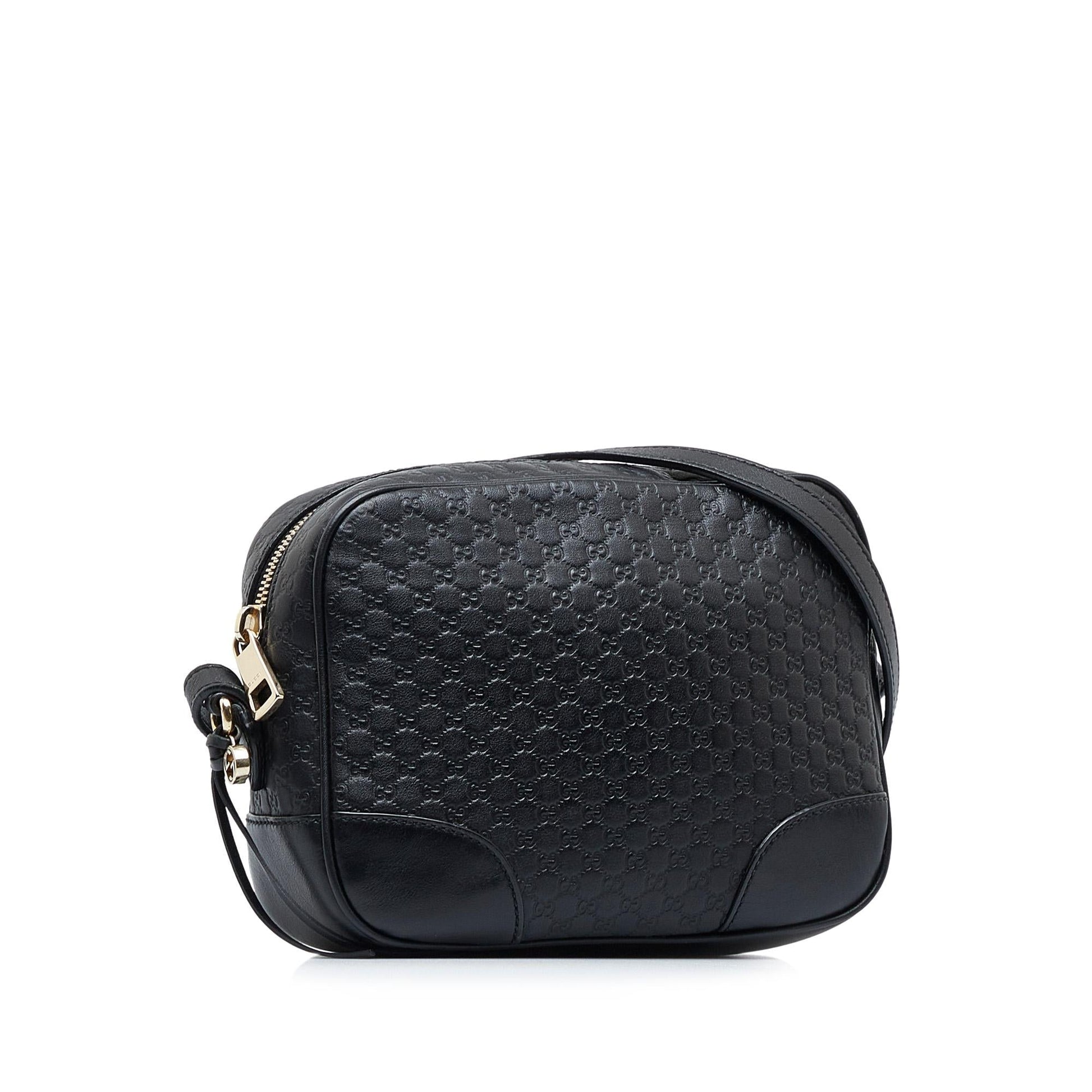 Gucci Microguccissima Bree SHG-8IiMDc Calf Black Crossbody Bag