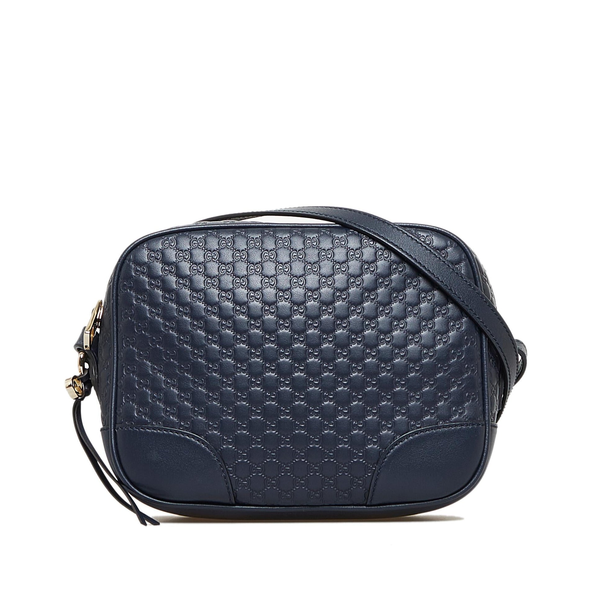 Gucci Microguccissima Bree SHG-WJ6quV Calf Blue Crossbody Bag