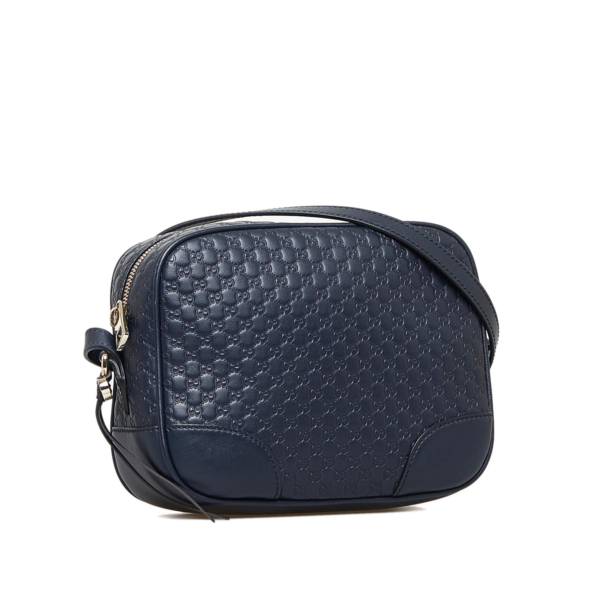 Gucci Microguccissima Bree SHG-WJ6quV Calf Blue Crossbody Bag