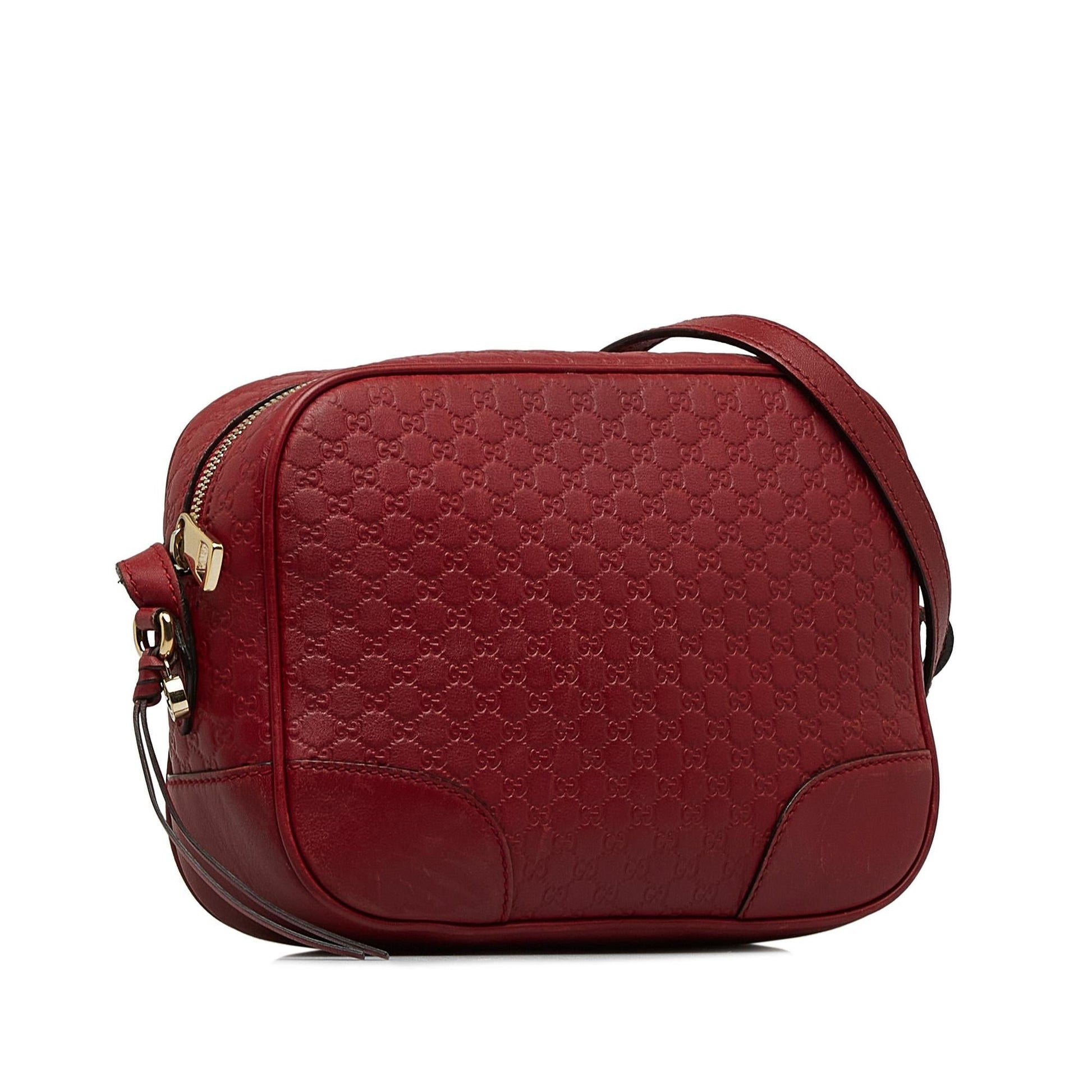 Gucci Microguccissima Bree SHG-VeLDZq Calf Red Crossbody Bag