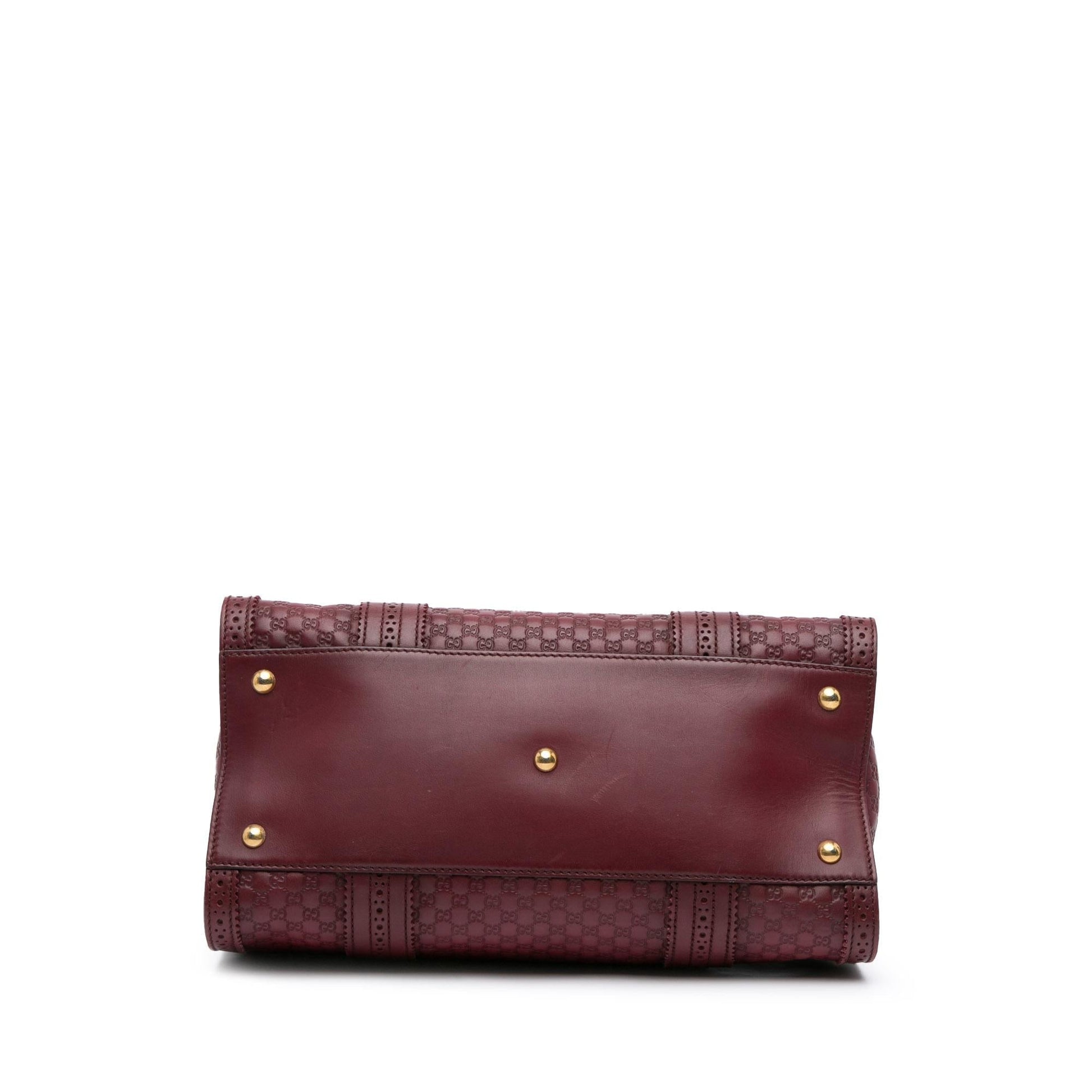 Gucci Microguccissima Brogue Duilio Boston Calf Red Satchel Bag Bag 1