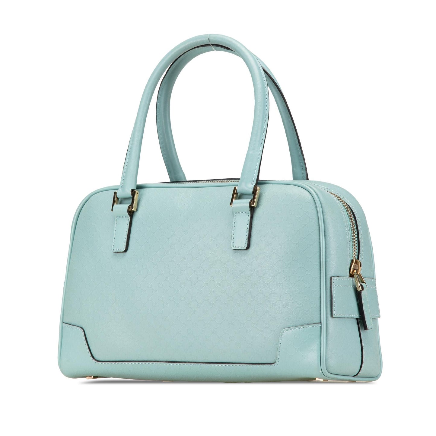 Gucci Microguccissima Capri Calf Blue Satchel Bag