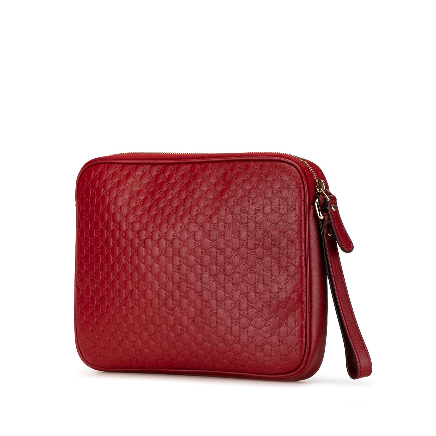 Gucci Microguccissima SHG-OvRkvY Calf Red Clutch Bag