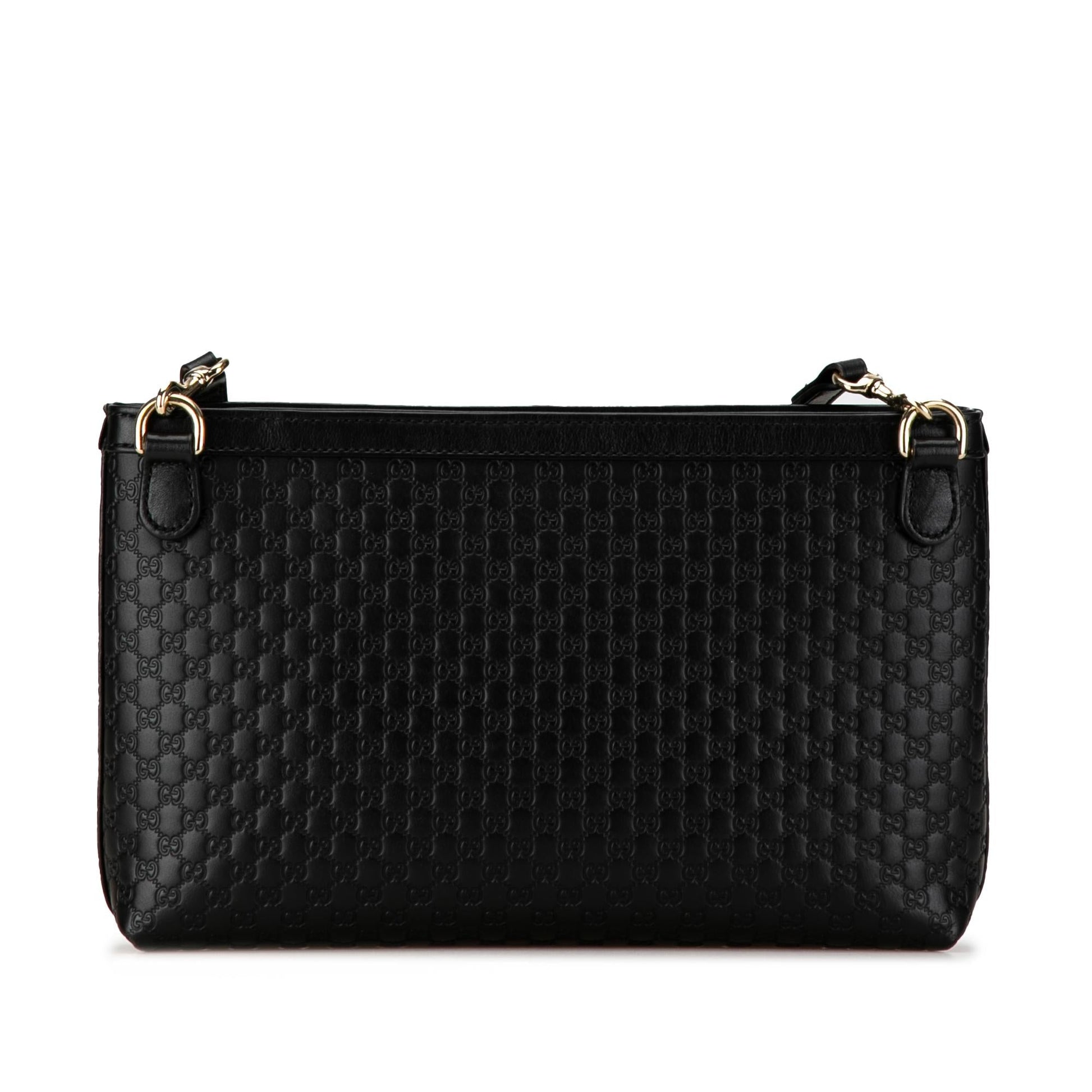 Gucci Microguccissima SHG-XtBigc Calf Black Crossbody Bag