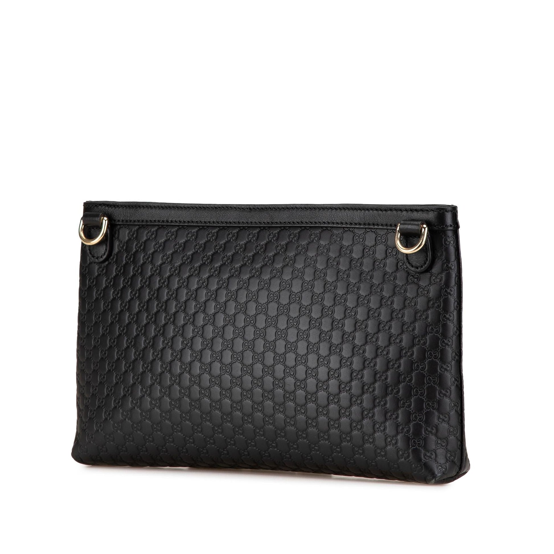 Gucci Microguccissima Calf Black Crossbody Bag