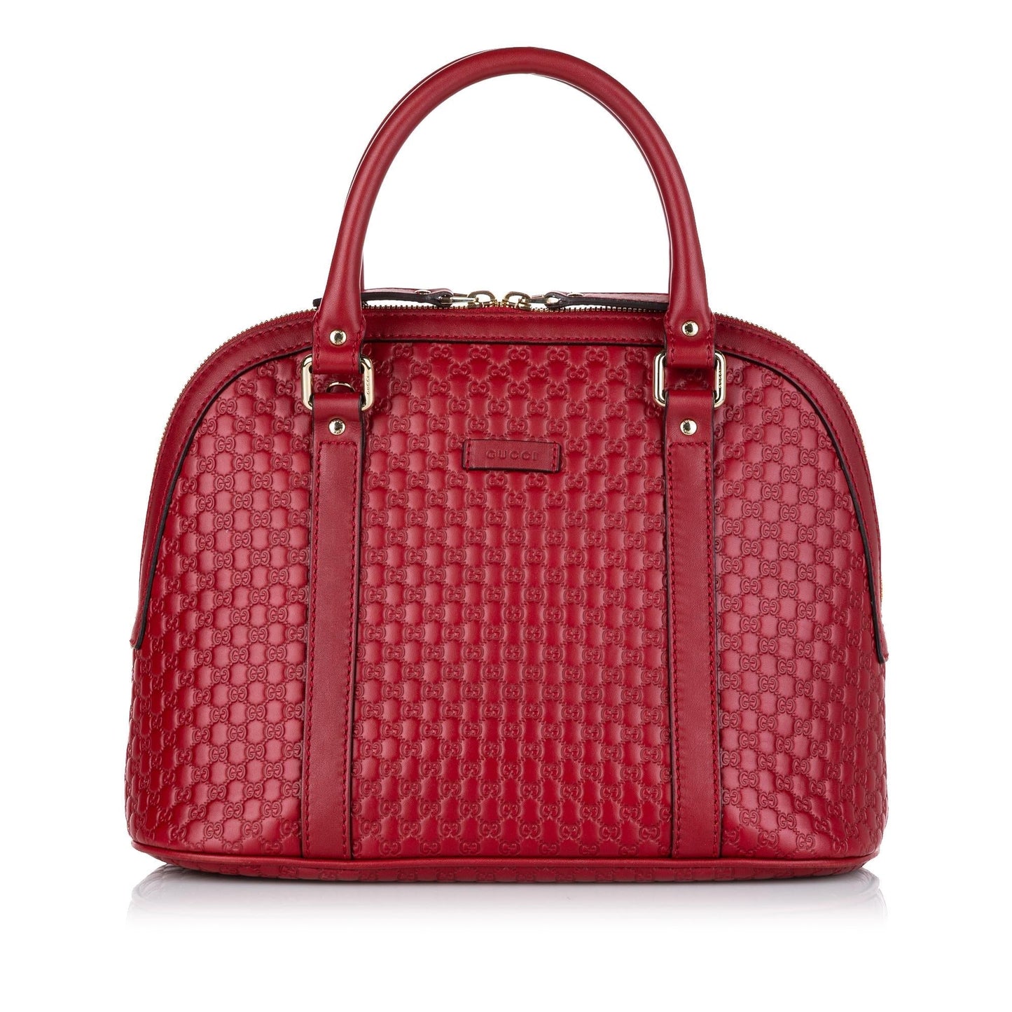 Gucci Microguccissima Dome SHG-Id4JQG Leather Calf Red Satchel Bag