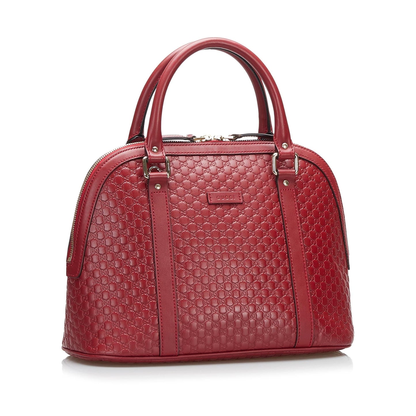 Gucci Microguccissima Dome SHG-2nPdm3 Calf Red Satchel Bag