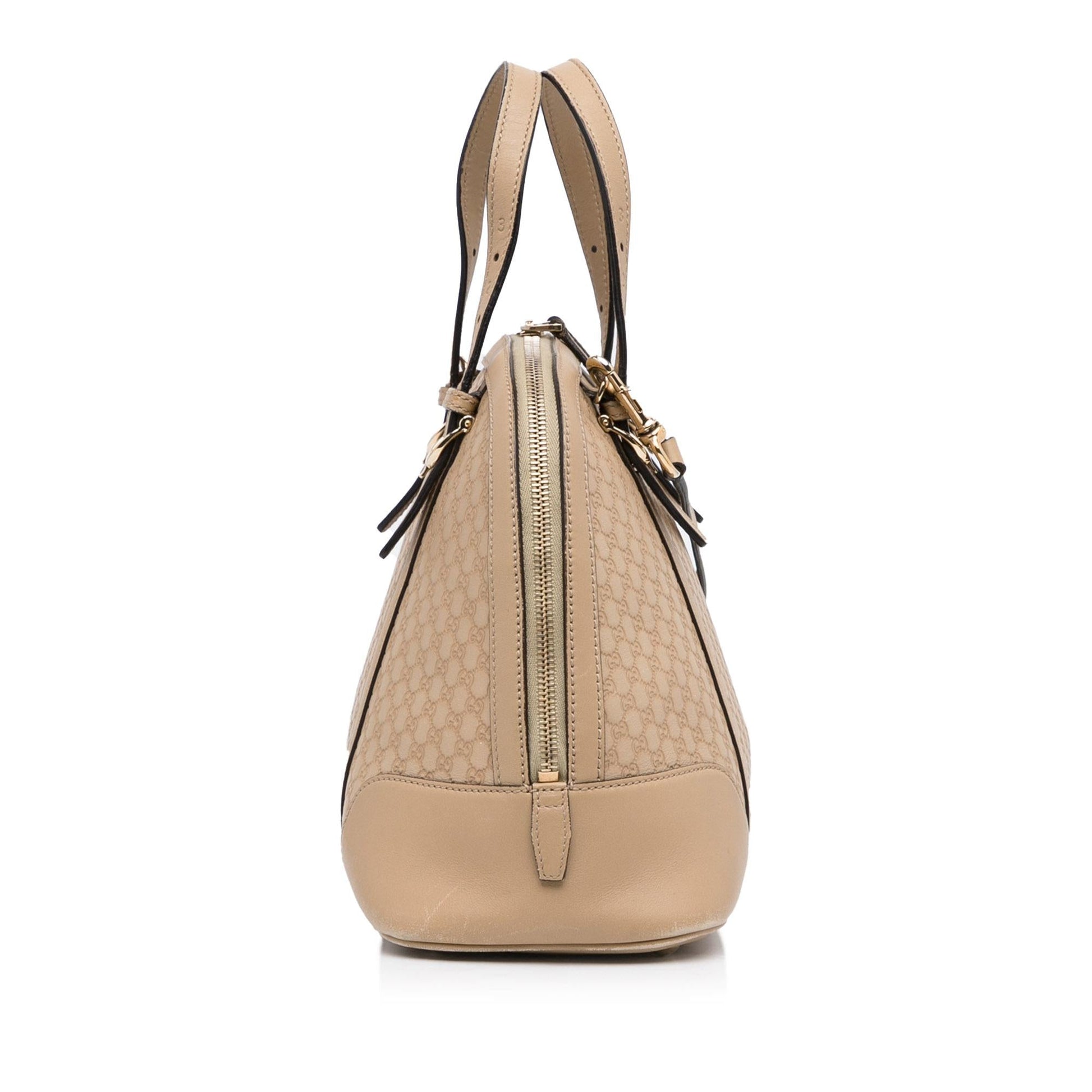 Gucci Microguccissima Dome SHG-iE3Iof Calf Brown Satchel Bag