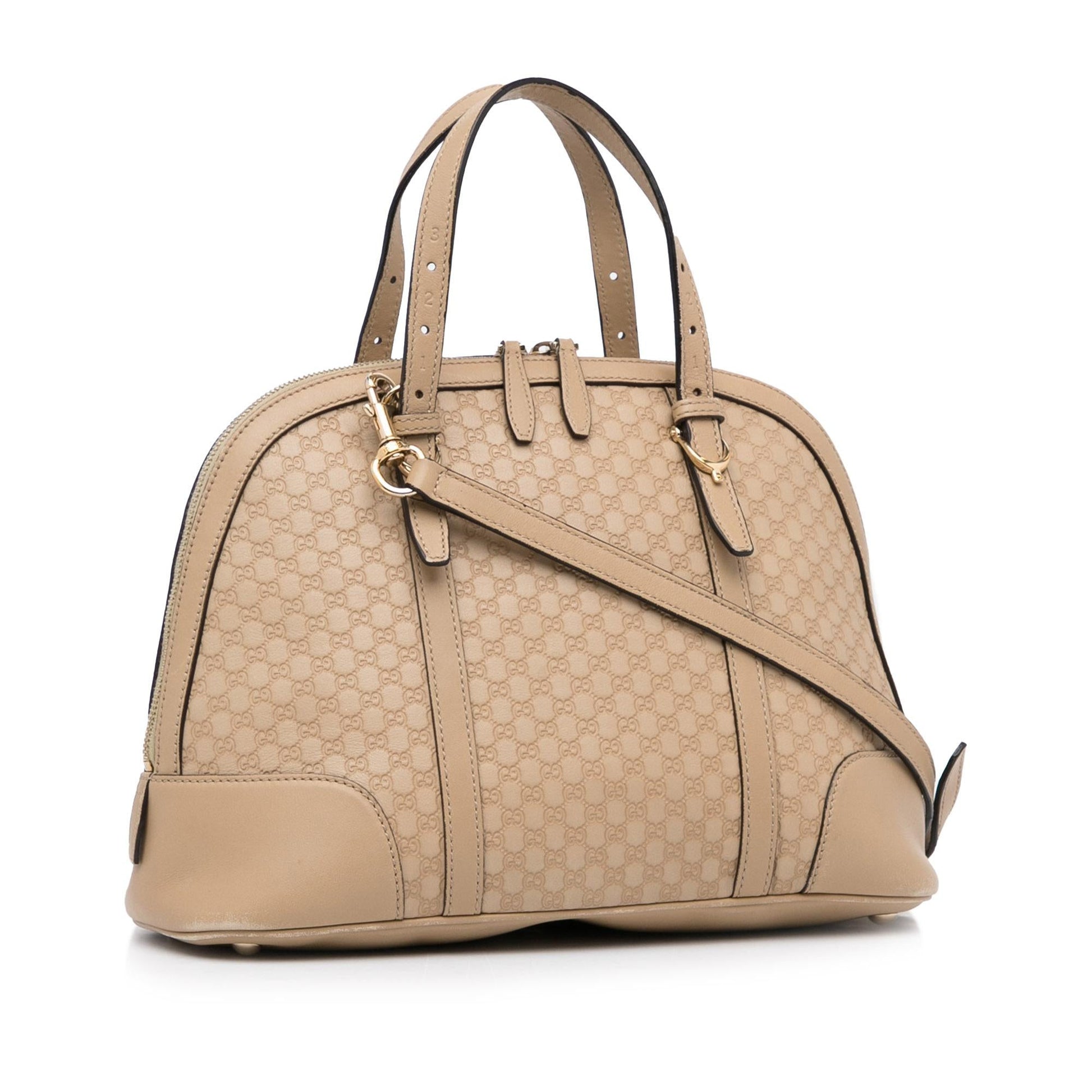 Gucci Microguccissima Dome SHG-iE3Iof Calf Brown Satchel Bag