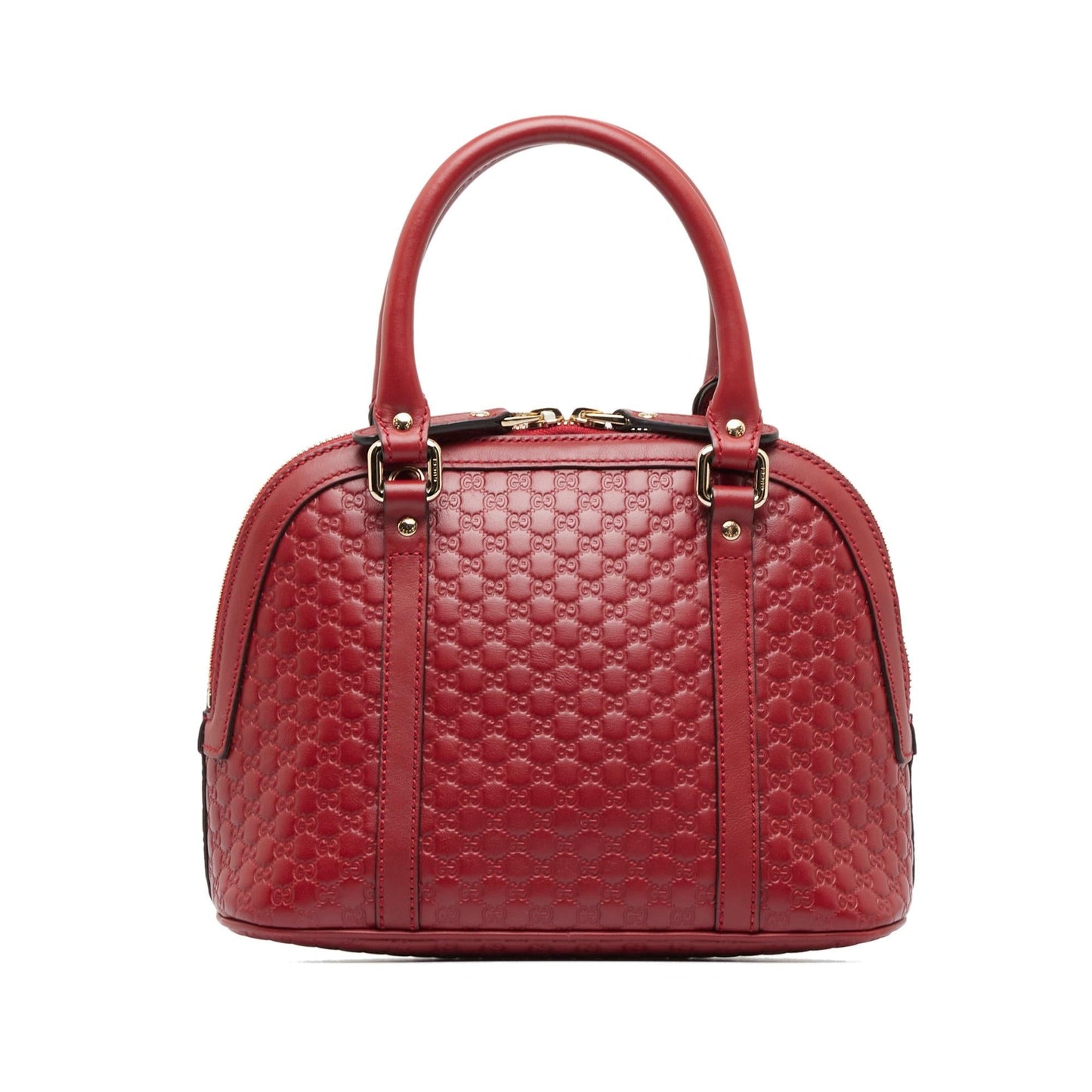 Gucci Microguccissima Dome SHG-Kr4jXr Calf Red Satchel Bag