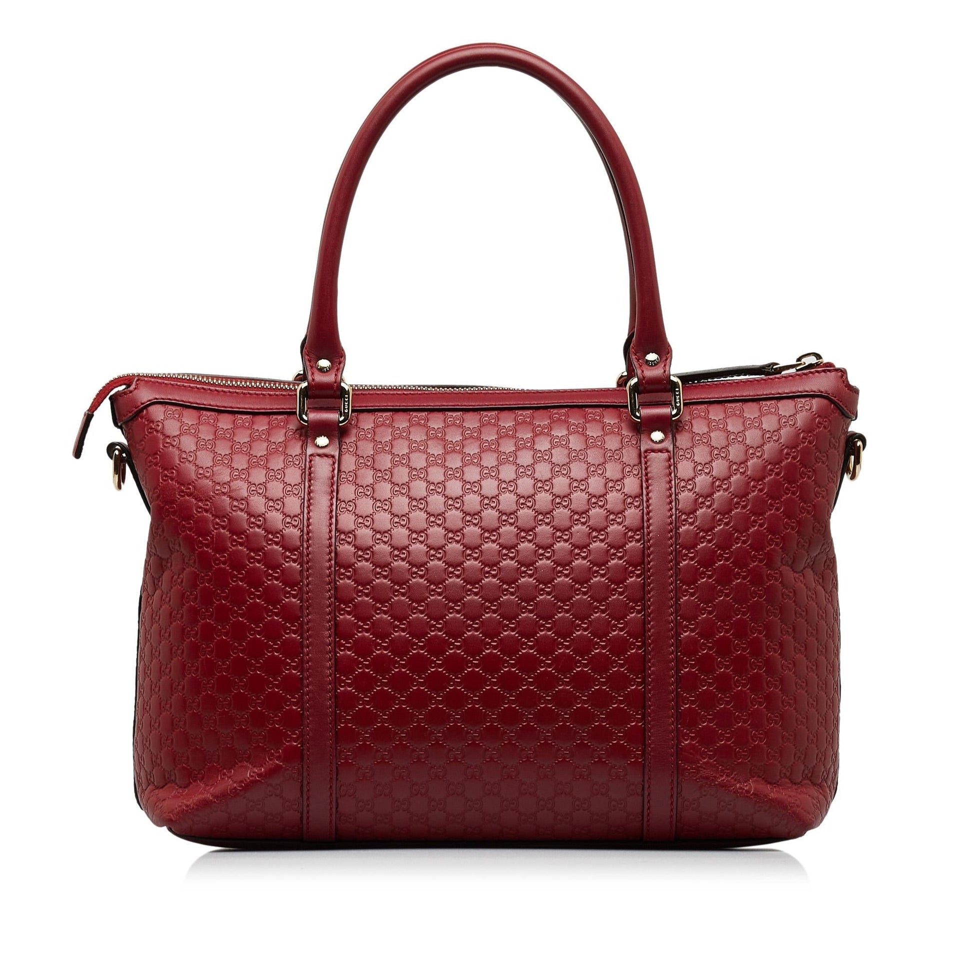 Gucci Microguccissima Joy SHG-wE1JXb Calf Red Satchel Bag