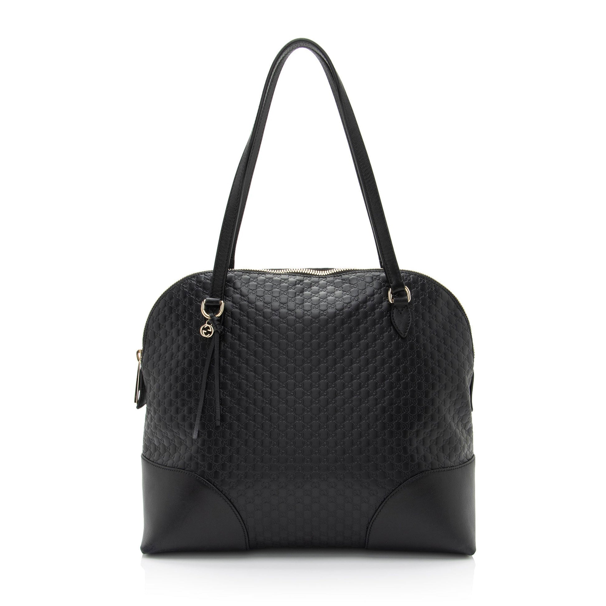 Gucci Microguccissima Bree SHF-a6qtmn Leather Black Small Shoulder Bag