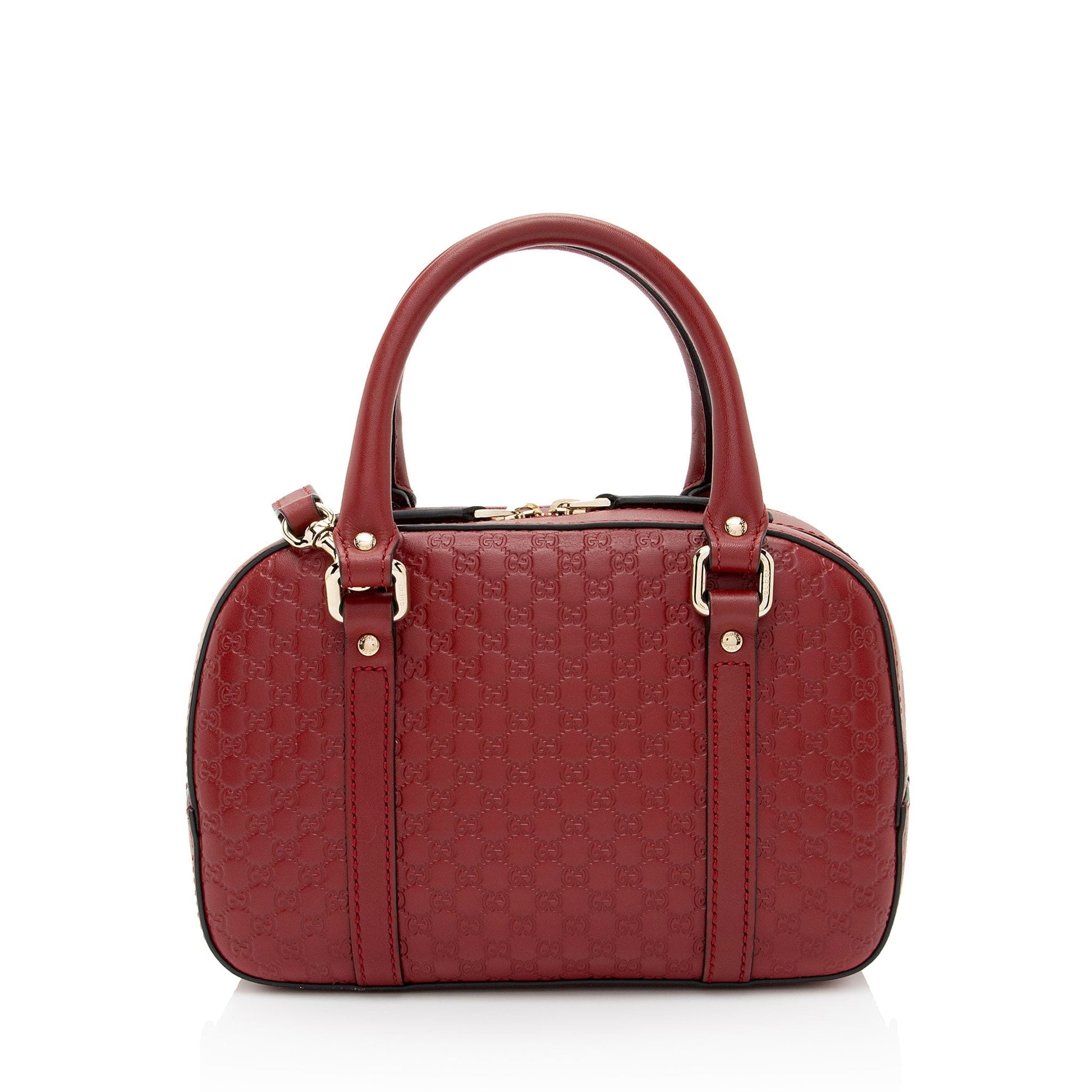 Gucci Microguccissima Bree SHF-fs3ADp Leather Red Mini Satchel Bag