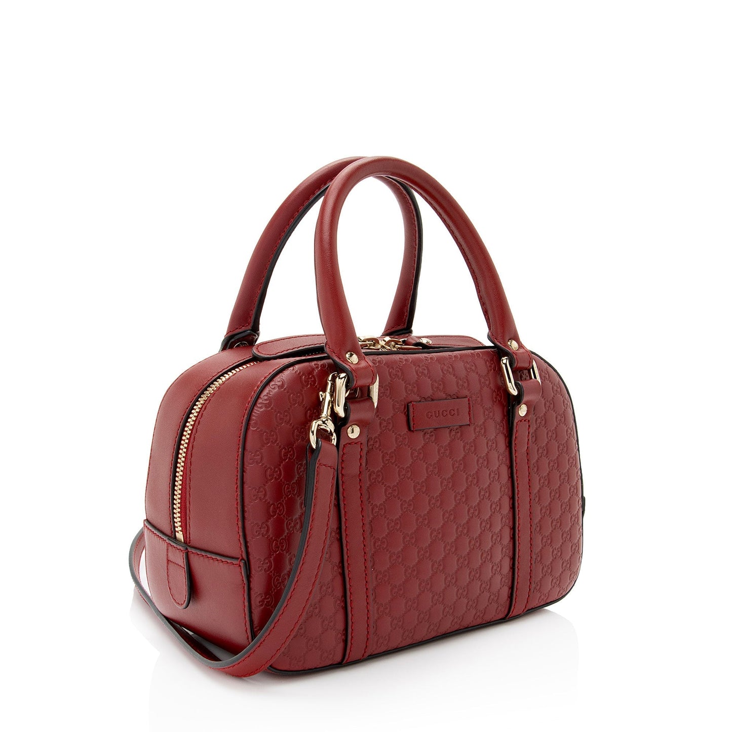 Gucci Microguccissima Bree SHF-fs3ADp Leather Red Mini Satchel Bag