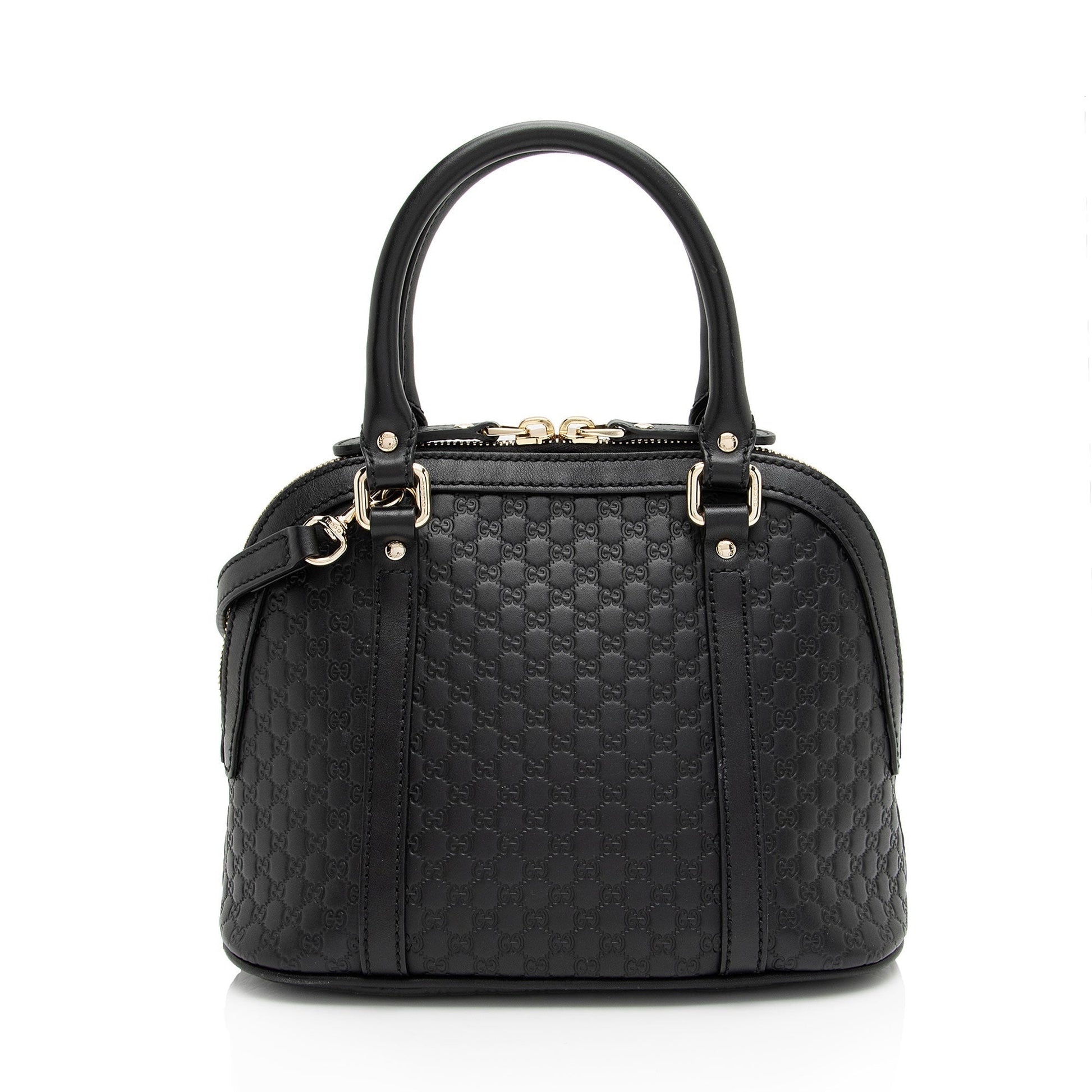 Gucci Microguccissima Dome SHF-wphdwX Leather Black Small Satchel Bag