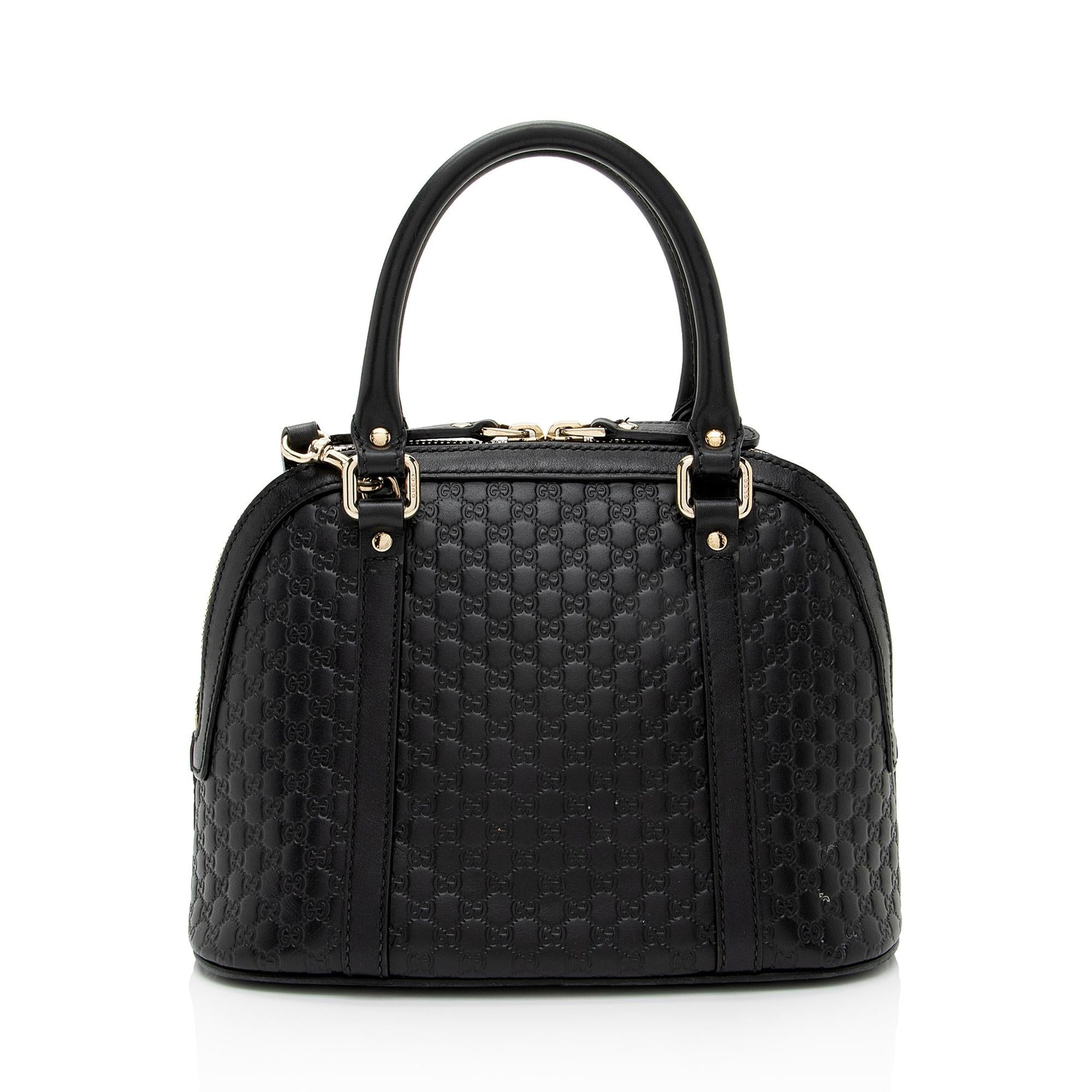 Gucci Microguccissima Joy Dome SHF-gNWzYP Leather Black Small Satchel Bag