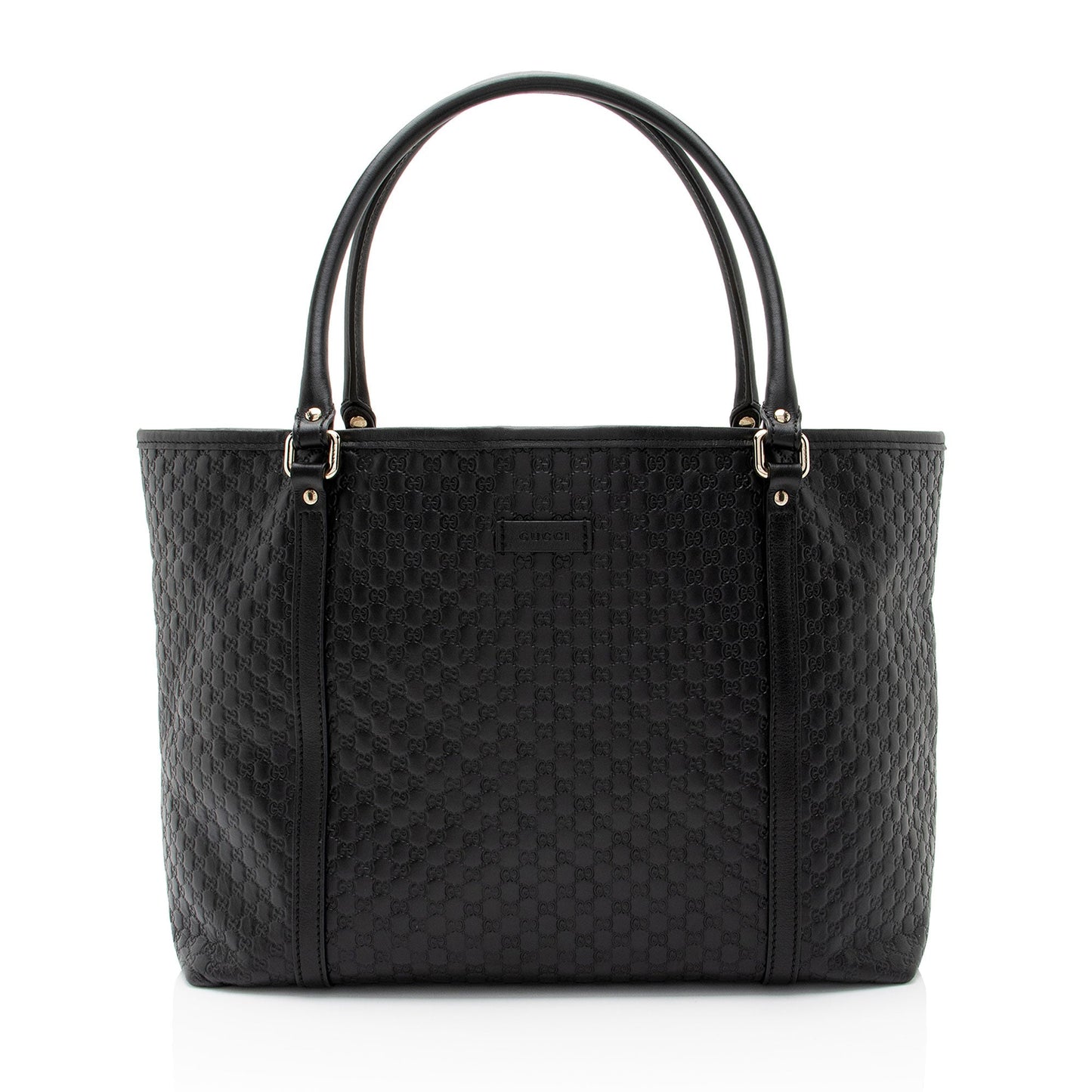 Gucci Microguccissima Joy SHF-SddGnb Leather Black Medium Tote Bag