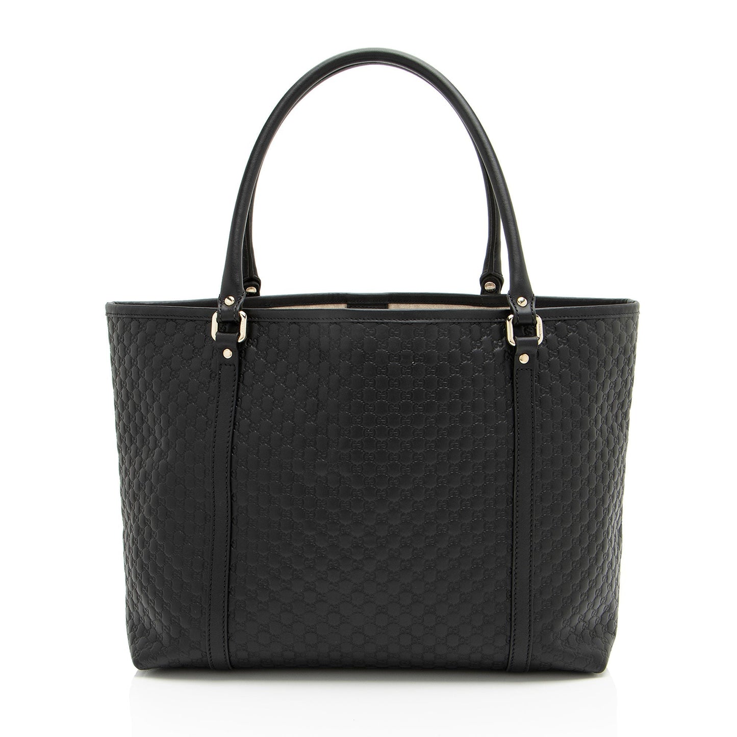 Gucci Microguccissima Joy SHF-njmnu7 Leather Black Medium Tote Bag