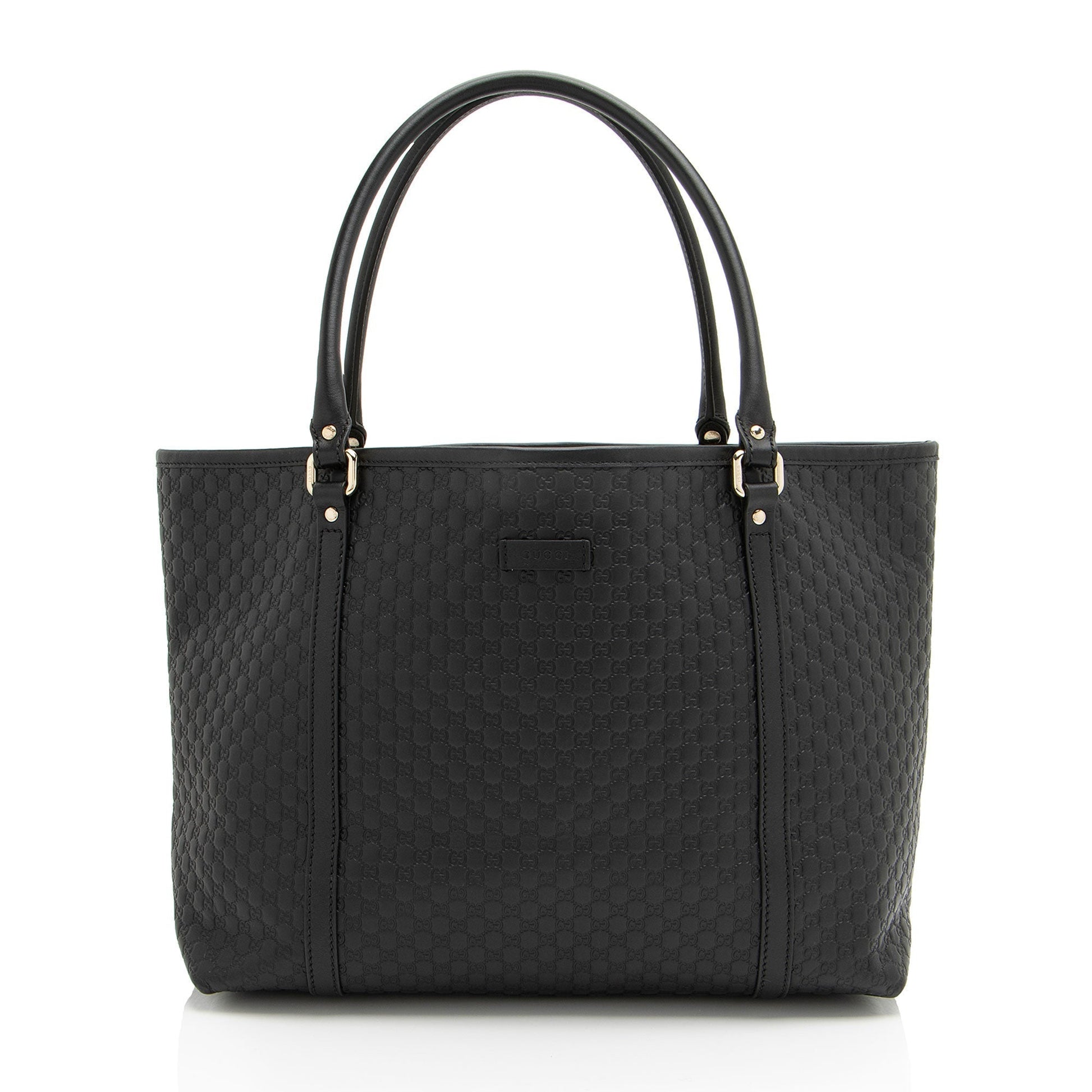 Gucci Microguccissima Joy SHF-njmnu7 Leather Black Medium Tote Bag